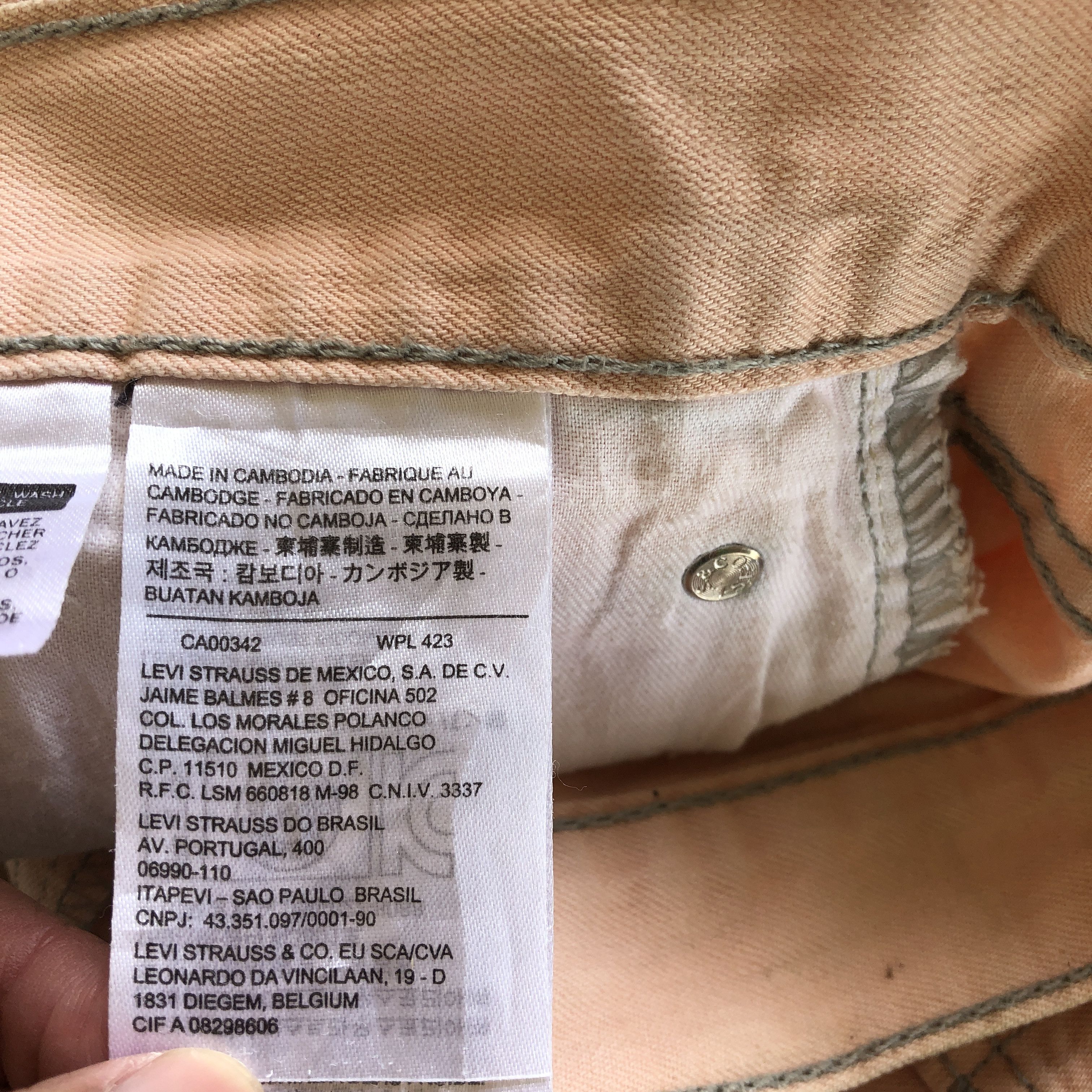 Levi's Vintage Levis Jeans Beige Orange Levi's 505 Denim Size US 32 / EU 48 - 10 Thumbnail
