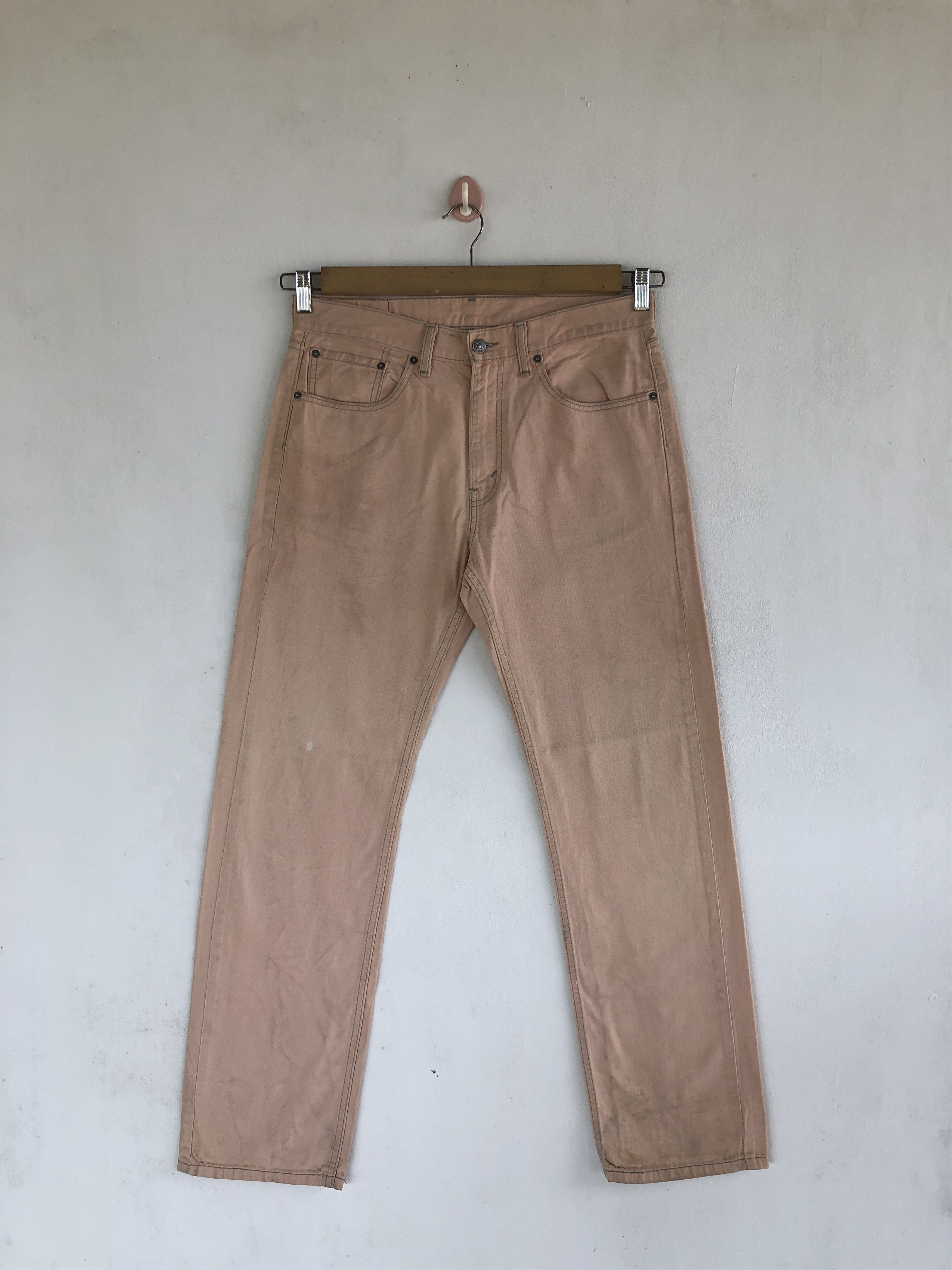 Levi's Vintage Levis Jeans Beige Orange Levi's 505 Denim Size US 32 / EU 48 - 1 Thumbnail