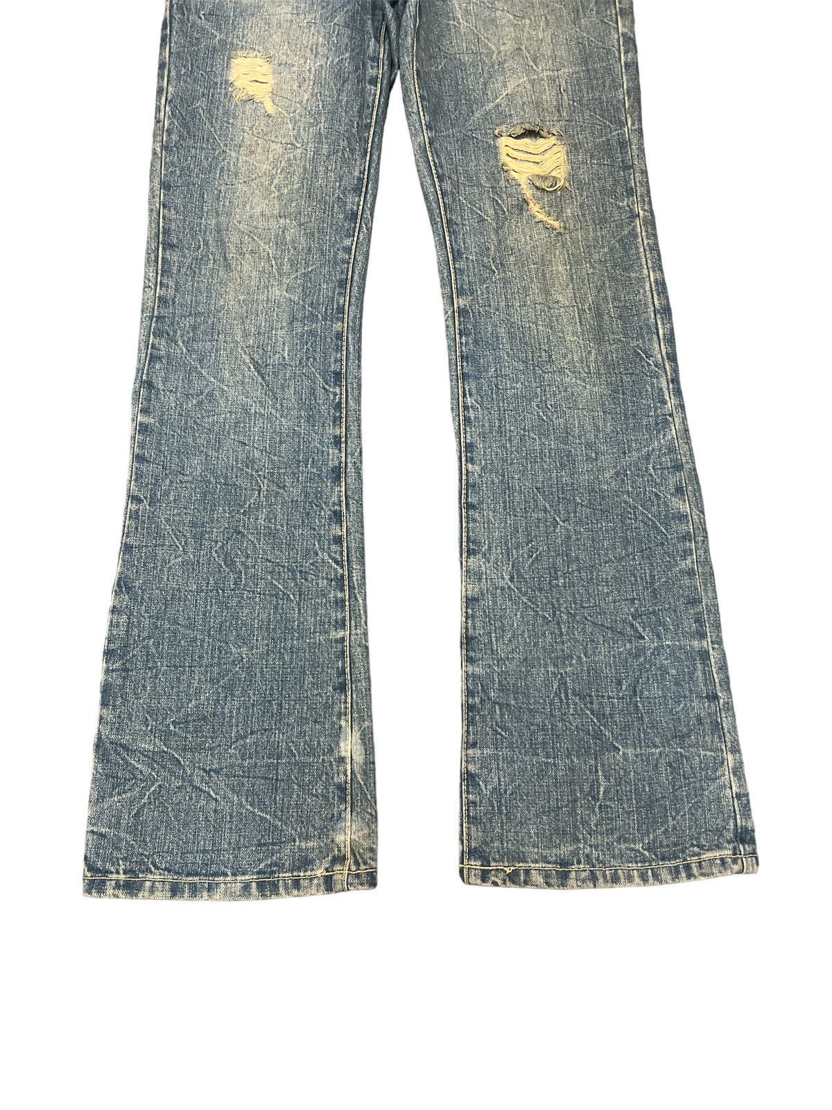 Japanese Brand × Vintage FLARED💥OZZ RIPPED DISTRESSED DENIM PANT Size US 31 - 3 Thumbnail