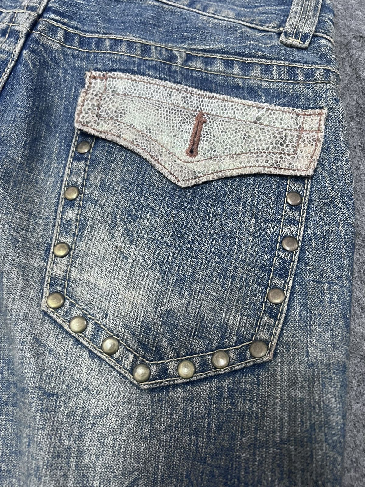 Japanese Brand × Vintage FLARED💥OZZ RIPPED DISTRESSED DENIM PANT Size US 31 - 11 Thumbnail