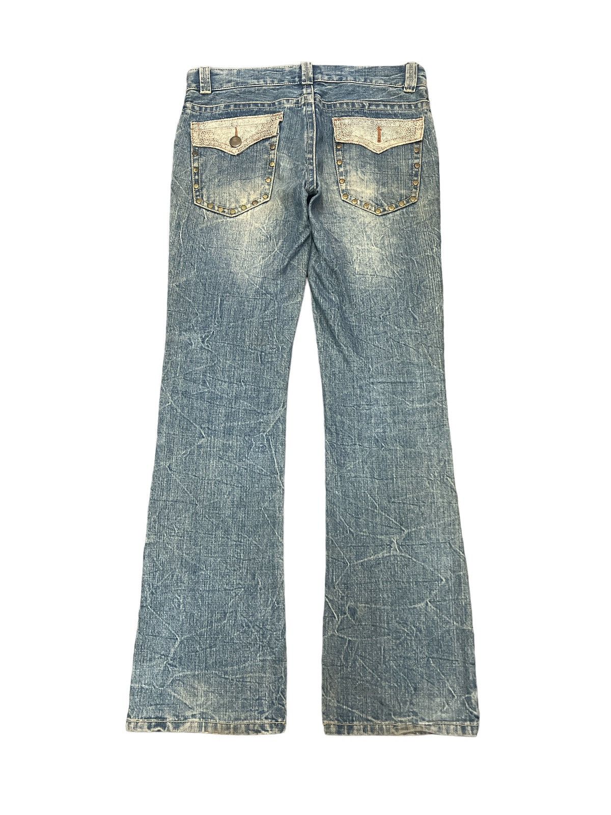 Japanese Brand × Vintage FLARED💥OZZ RIPPED DISTRESSED DENIM PANT Size US 31 - 6 Thumbnail
