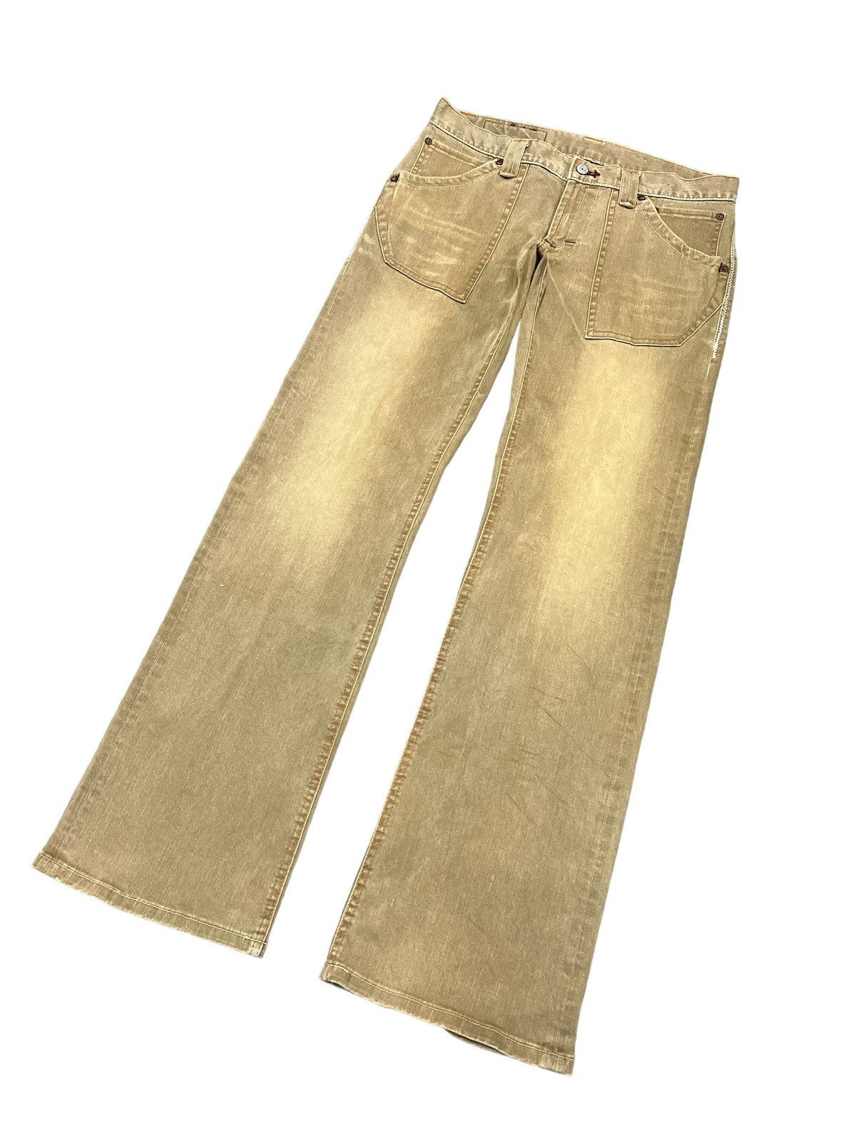 Japanese Brand FLARED💥BLUE WAY DISTRESSED DENIM PANT Size US 32 / EU 48 - 5 Thumbnail