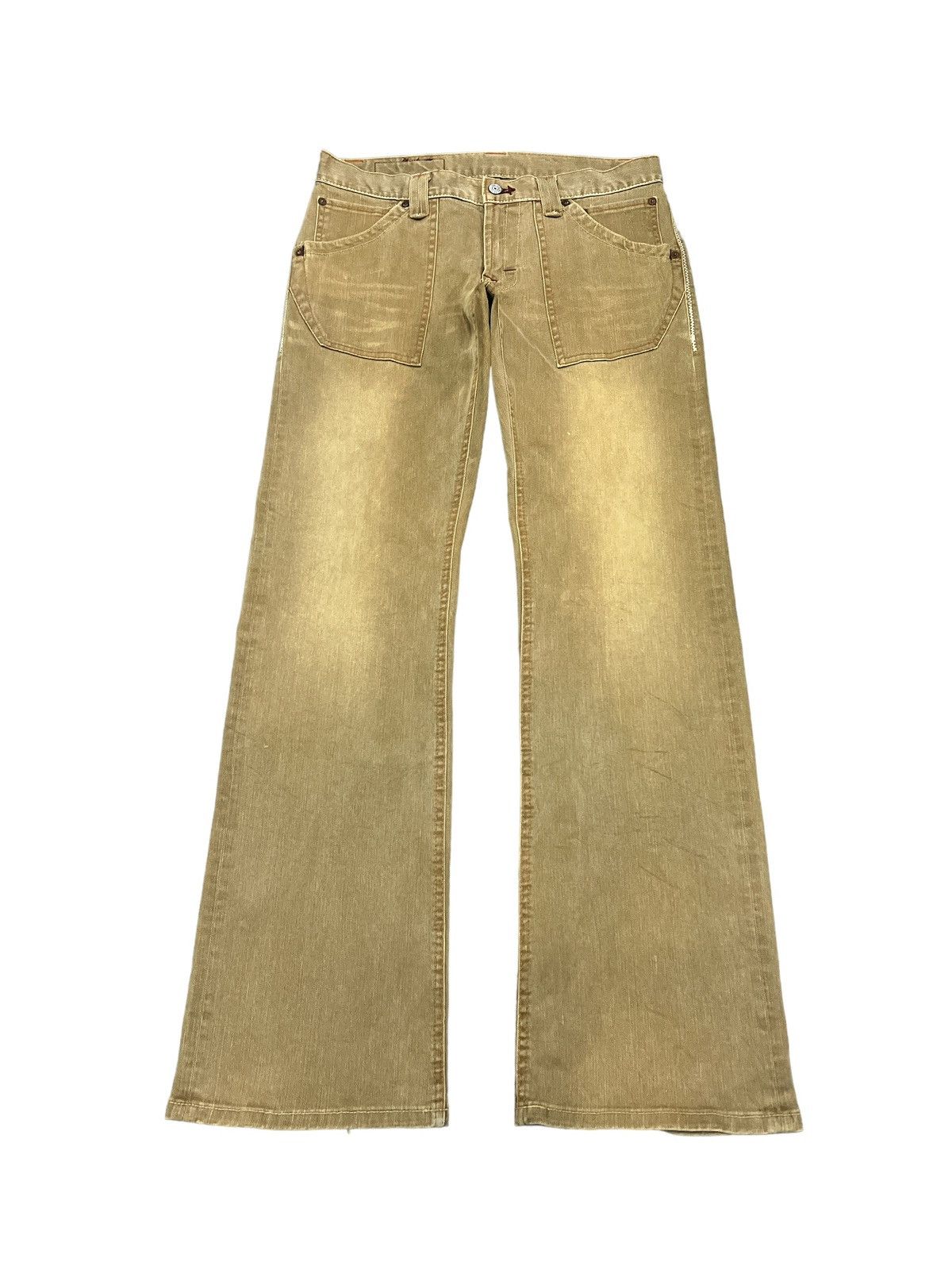 Japanese Brand FLARED💥BLUE WAY DISTRESSED DENIM PANT Size US 32 / EU 48 - 1 Thumbnail