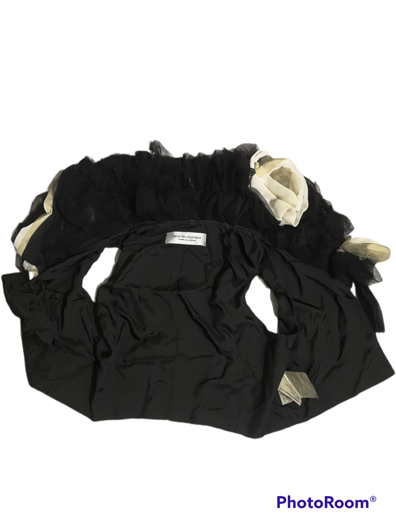 CDG by Comme des Garcons × Comme des Garcons Robe De Chambre Comme Des Garçons Rosette Black Vest Size US M / EU 48-50 / 2 - 6 Thumbnail