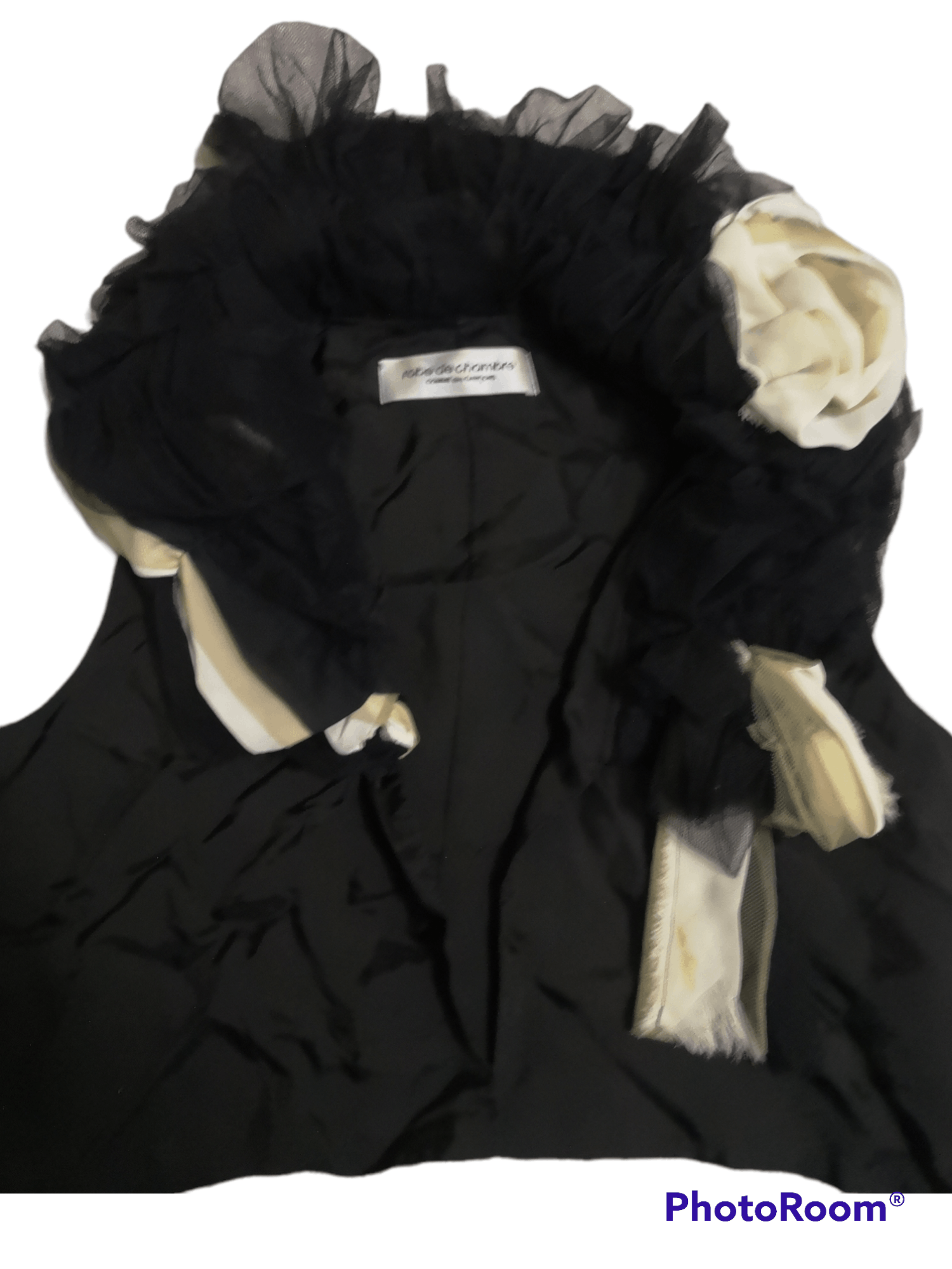 CDG by Comme des Garcons × Comme des Garcons Robe De Chambre Comme Des Garçons Rosette Black Vest Size US M / EU 48-50 / 2 - 2 Thumbnail