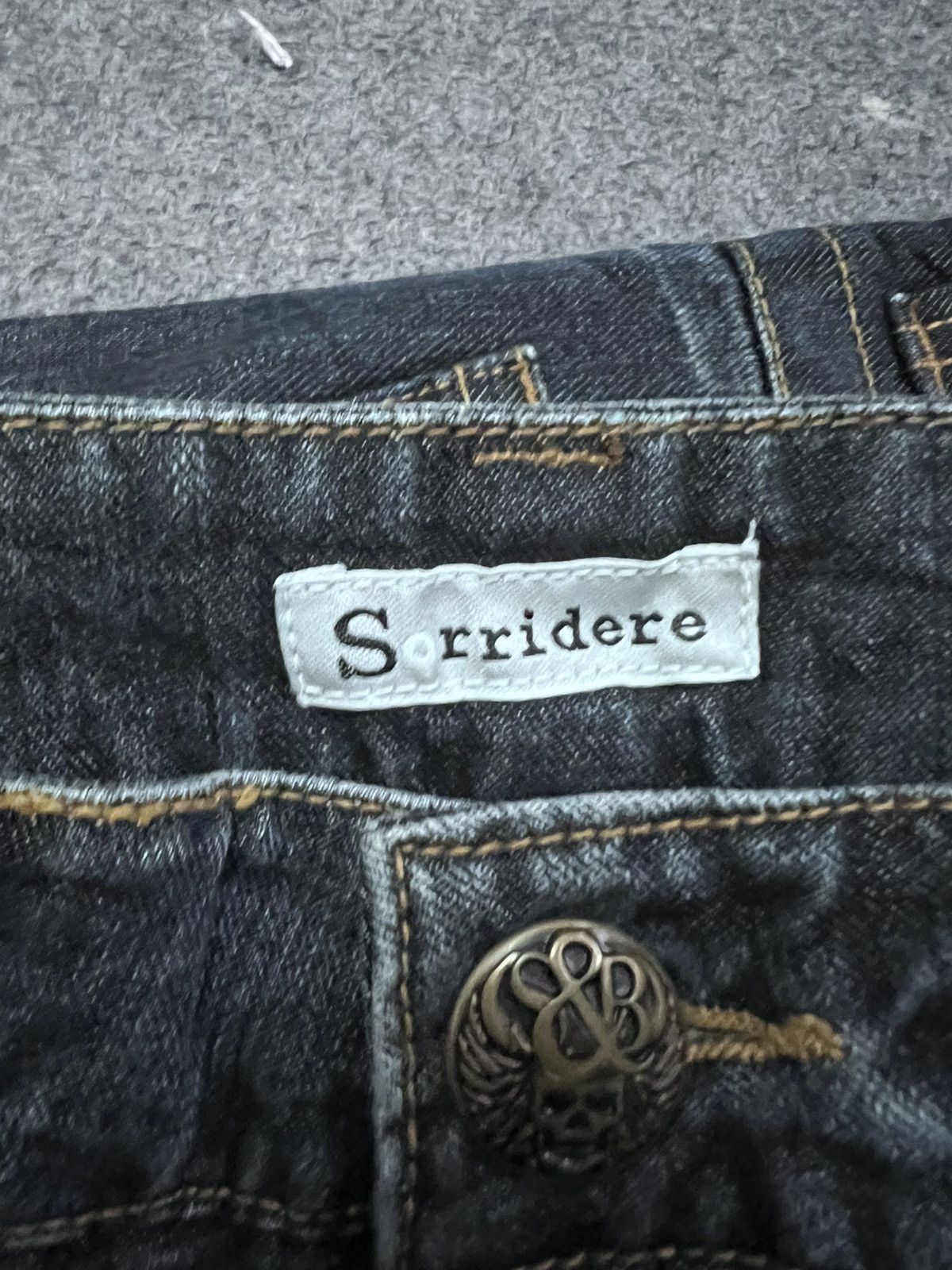 Japanese Brand × Vintage FLARED💥THRASHED SORRIDERE DISTRESSED DENIM PANT Size US 34 / EU 50 - 8 Thumbnail