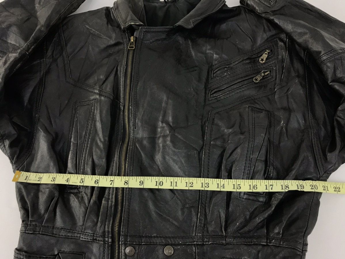 Genuine Leather Vtg Sparler Bomber Style Leather Jacket Fashion Designer Size US L / EU 52-54 / 3 - 10 Thumbnail