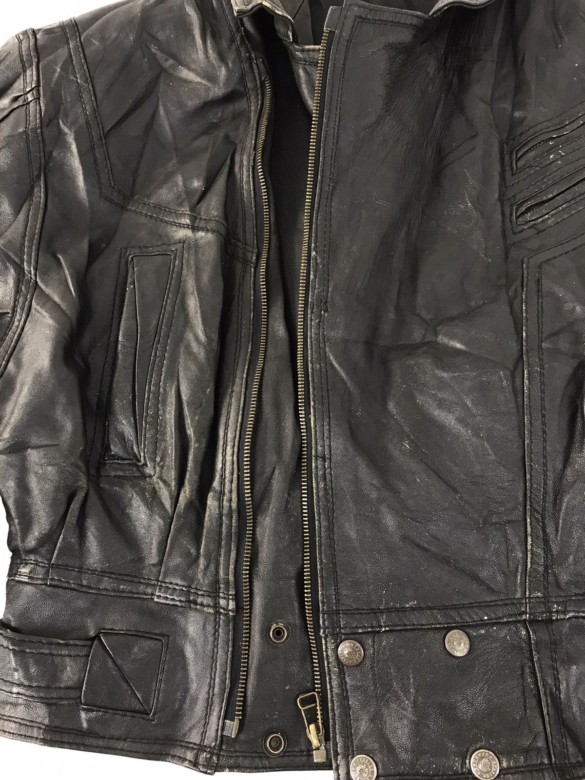 Genuine Leather Vtg Sparler Bomber Style Leather Jacket Fashion Designer Size US L / EU 52-54 / 3 - 4 Thumbnail