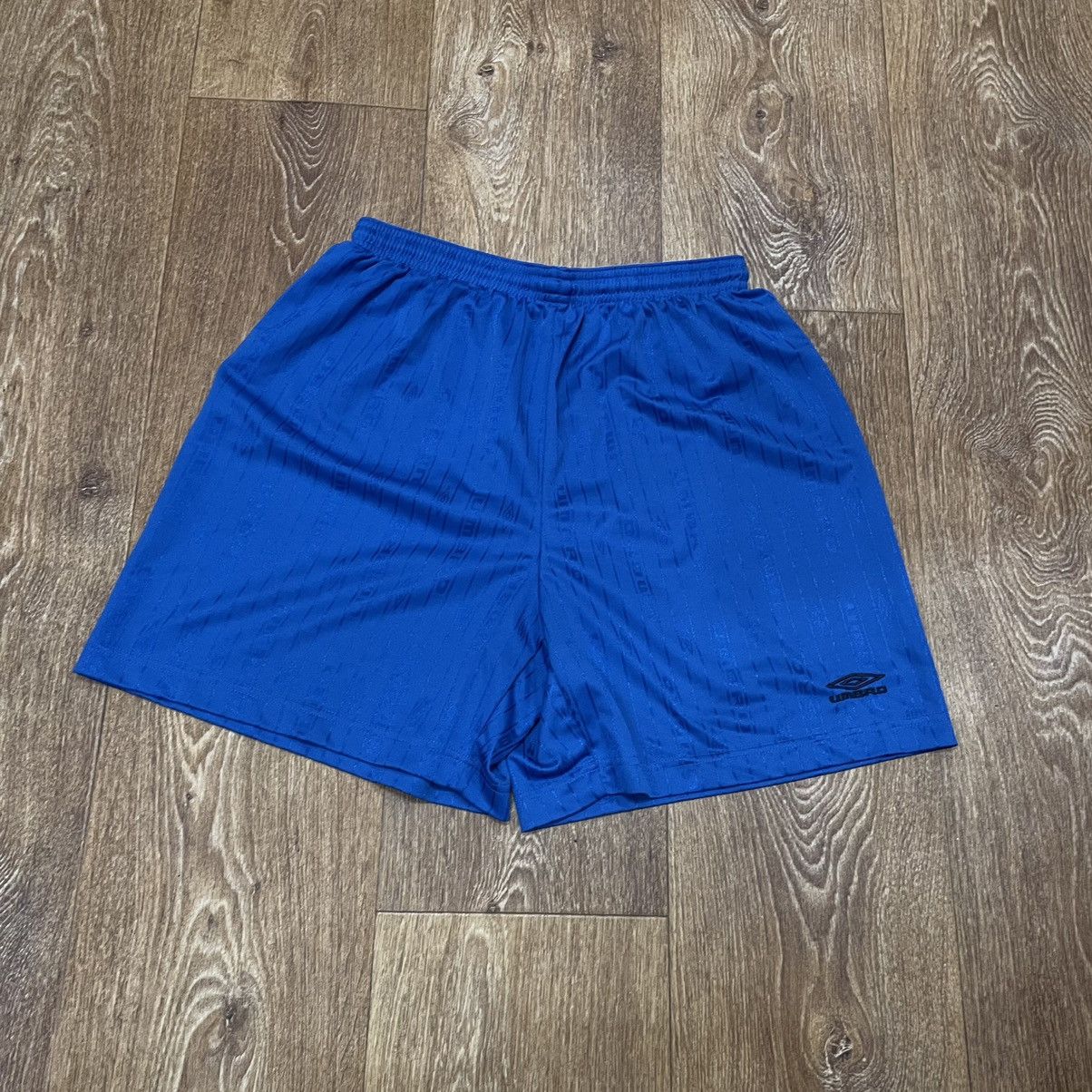Vintage Vintage Y2K Umbro Logo Shorts Streetwear Skate Blue Faded 34 Size US 34 / EU 50 - 1 Thumbnail