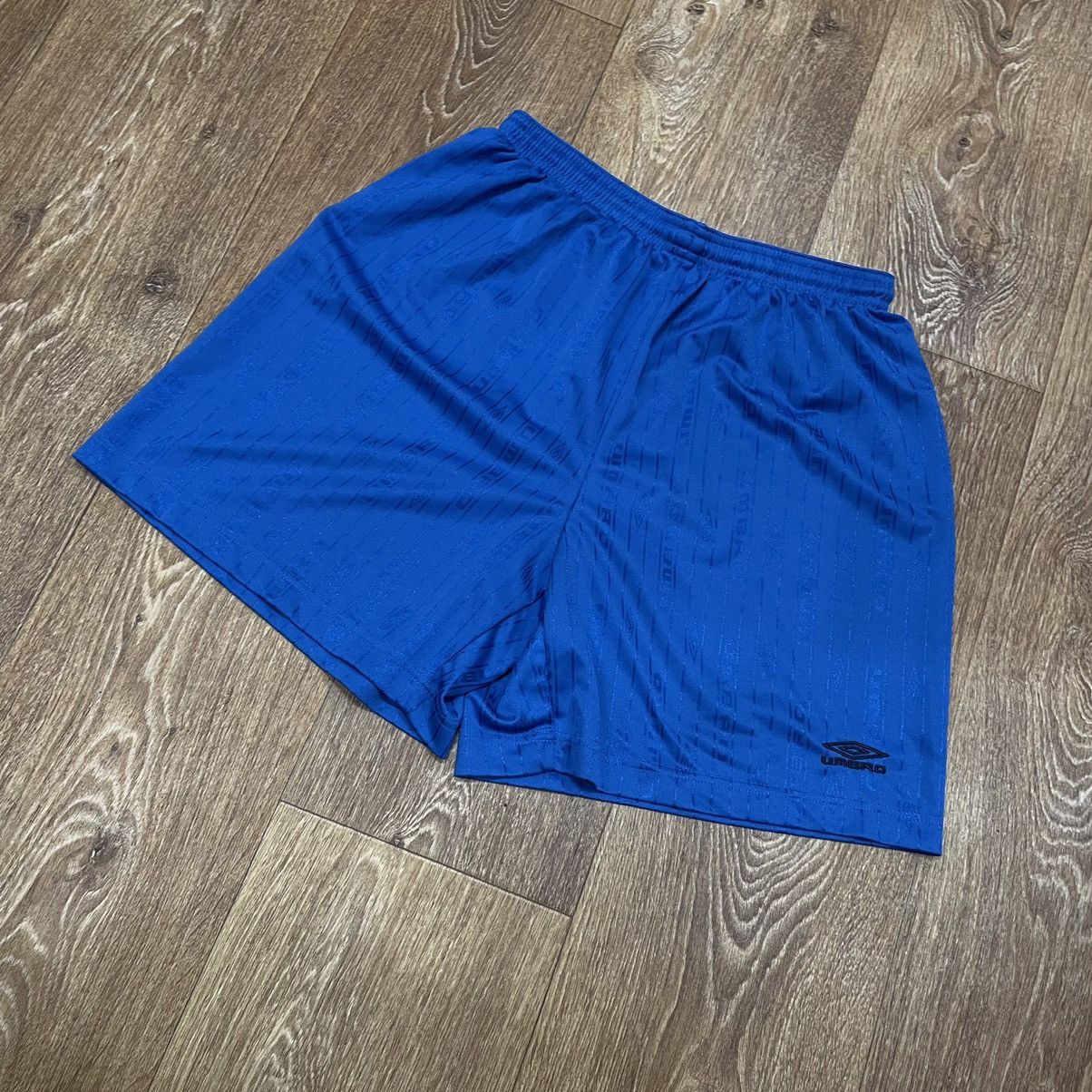 Vintage Vintage Y2K Umbro Logo Shorts Streetwear Skate Blue Faded 34 Size US 34 / EU 50 - 2 Thumbnail