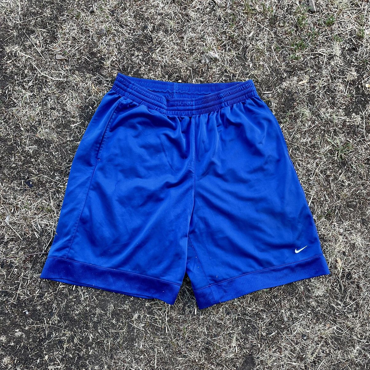 Nike Vintage Y2K Drill Nike Swoosh Logo Shorts Streetwear 90s Size US 34 / EU 50 - 1 Thumbnail