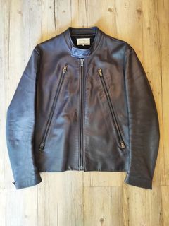 Maison Margiela 5 Zip Leather Jacket | Grailed