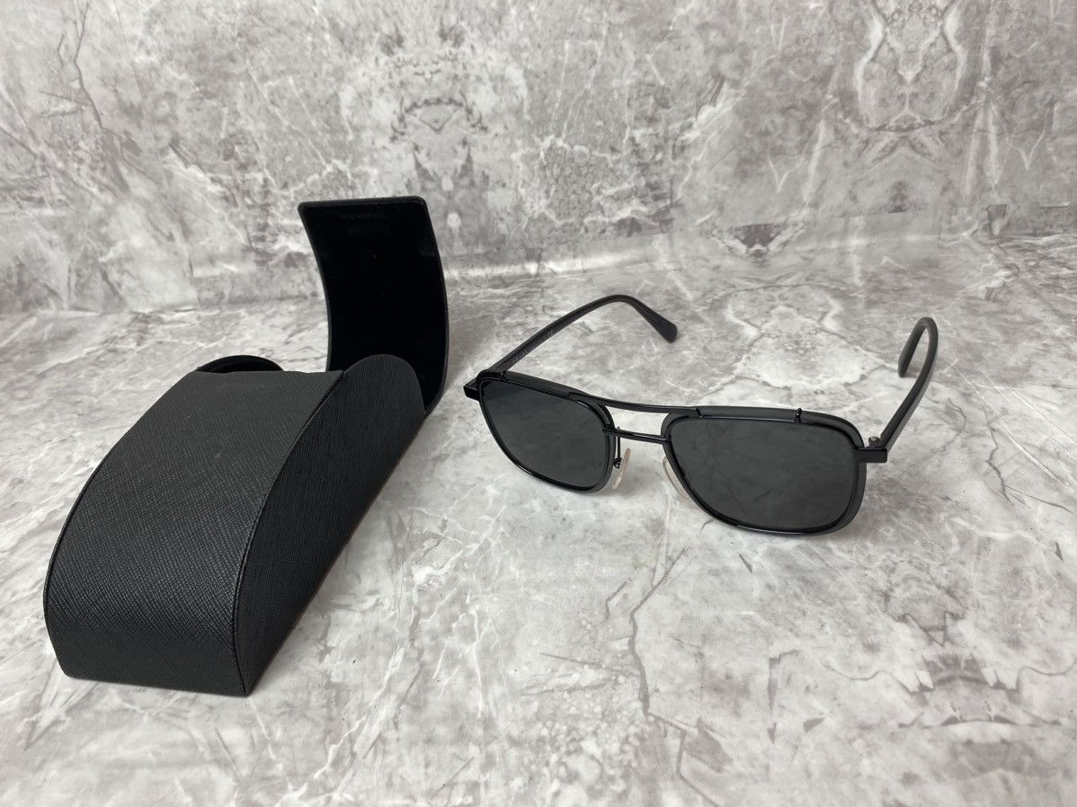 image of Prada Sunglasses Aviator in Black, Men's