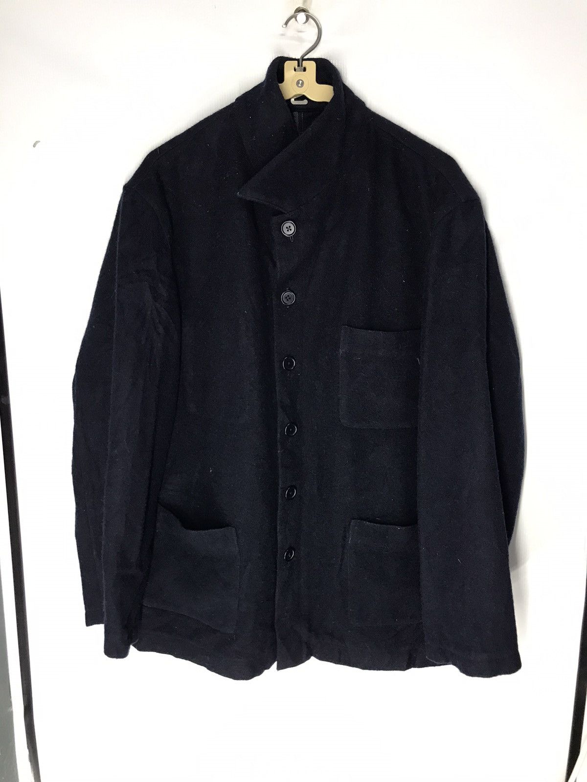 Designer × Other Wool laundry button up jacket made in France Size US L / EU 52-54 / 3 - 7 Thumbnail