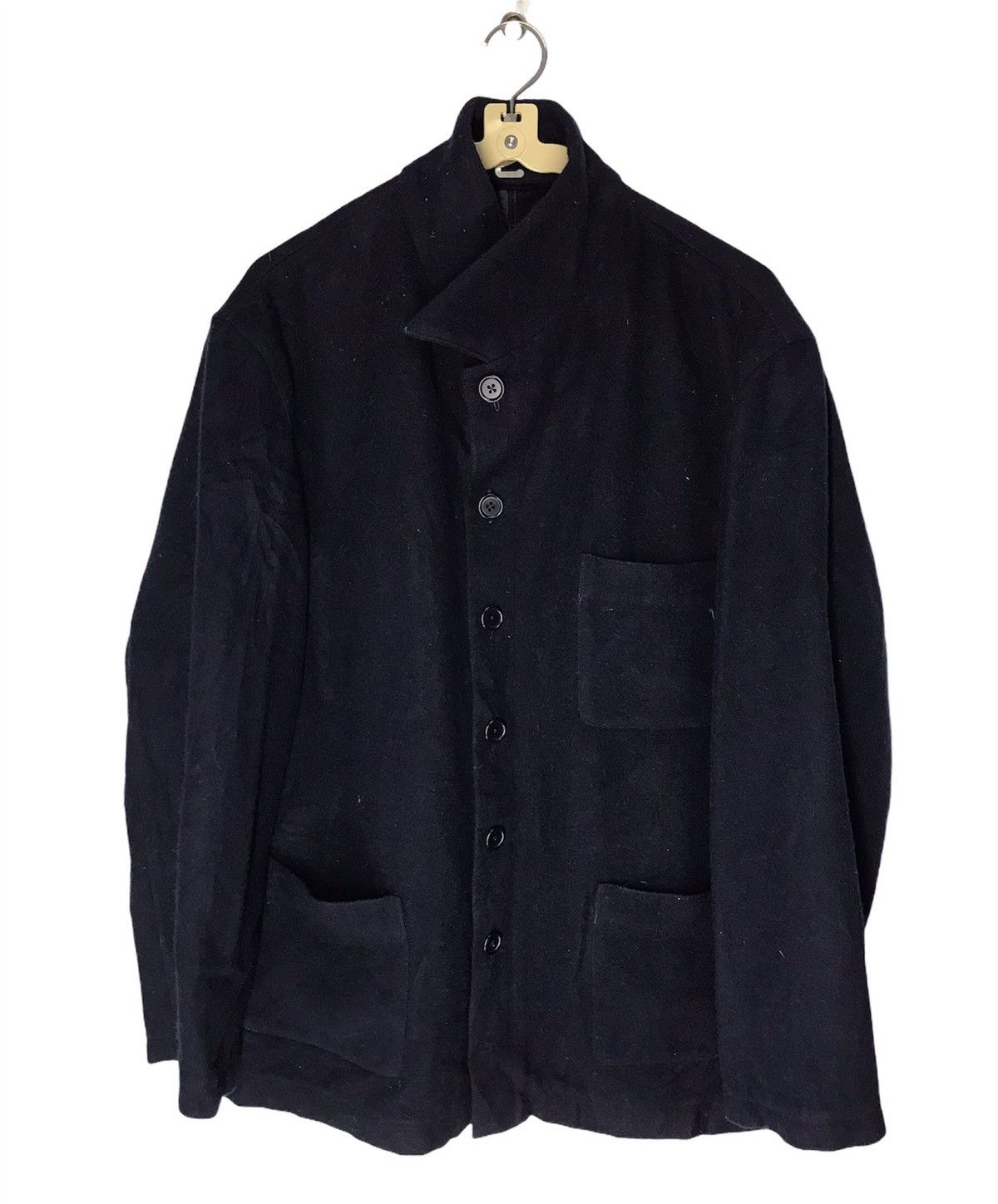 Designer × Other Wool laundry button up jacket made in France Size US L / EU 52-54 / 3 - 1 Thumbnail