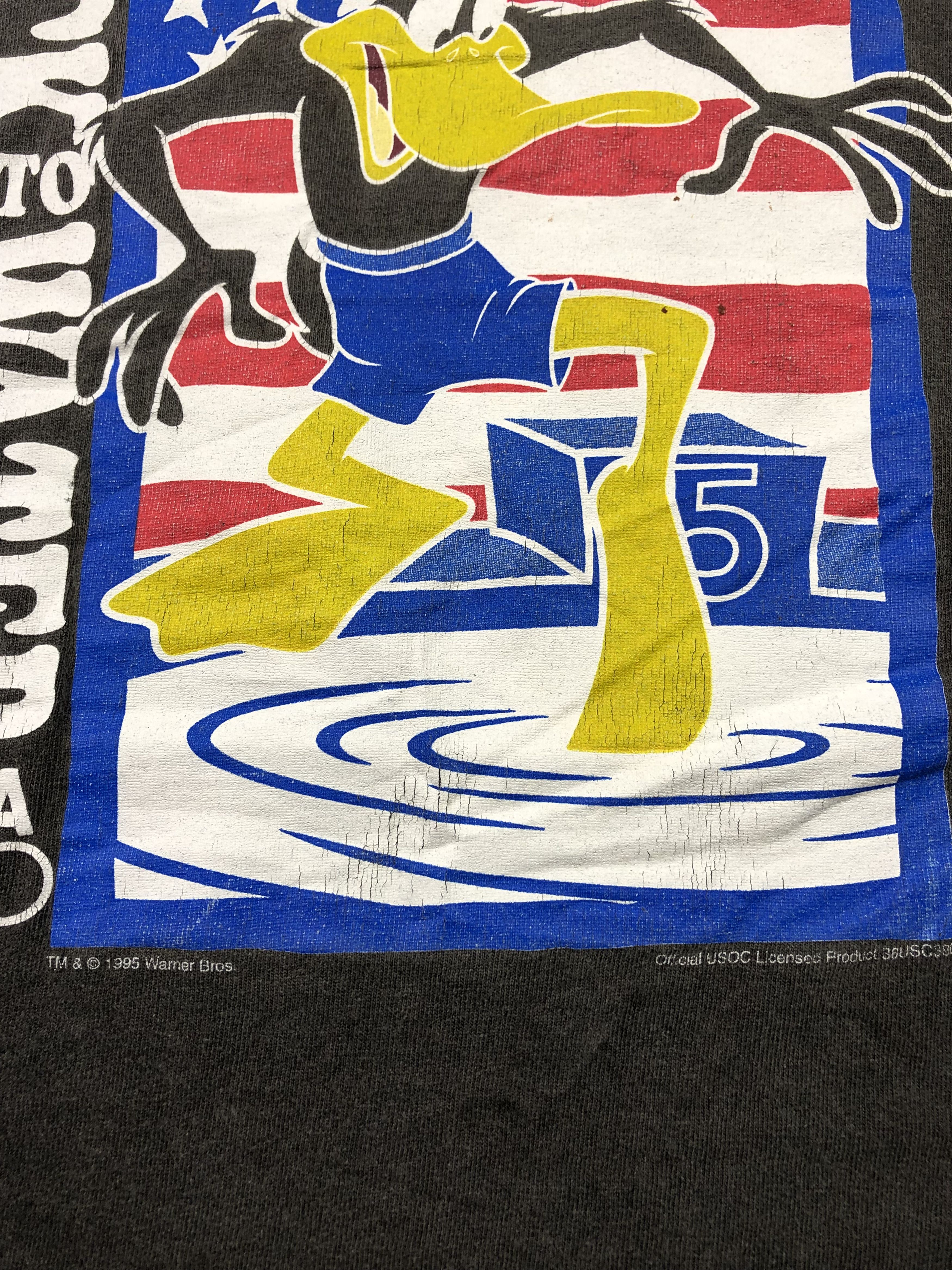 Hanes Vintage 90s Olympic Usa Duck Into Water Size US XL / EU 56 / 4 - 3 Thumbnail