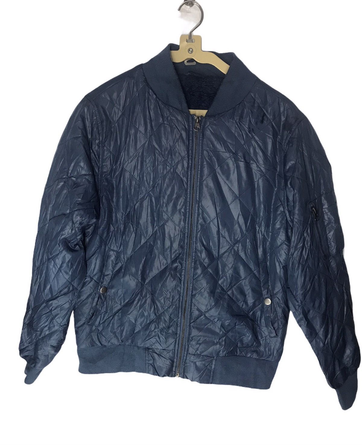 Flight zipper jacket quilted puffer