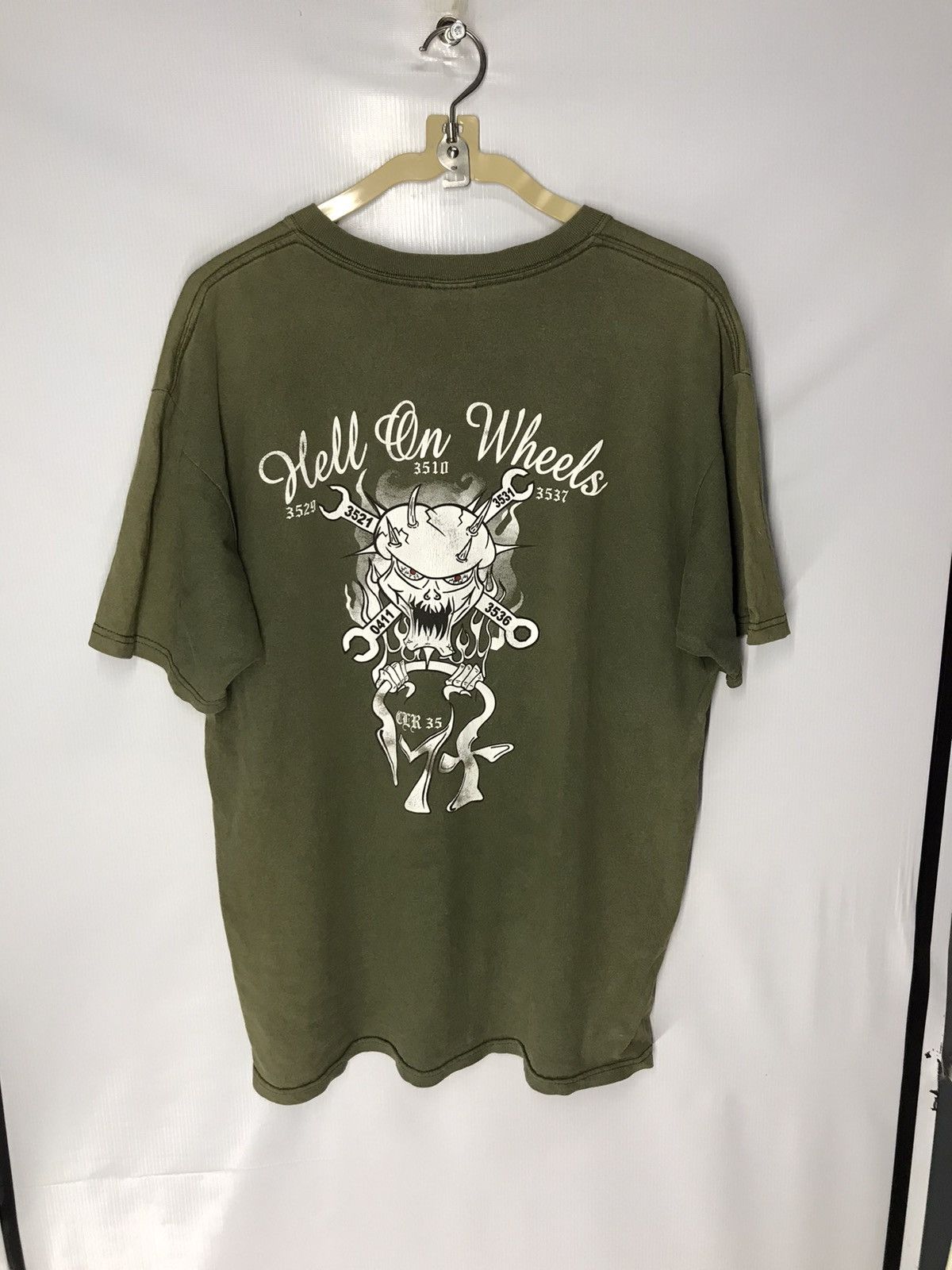 Vintage Vintage hells on wheels tee by anvil Size US L / EU 52-54 / 3 - 5 Thumbnail
