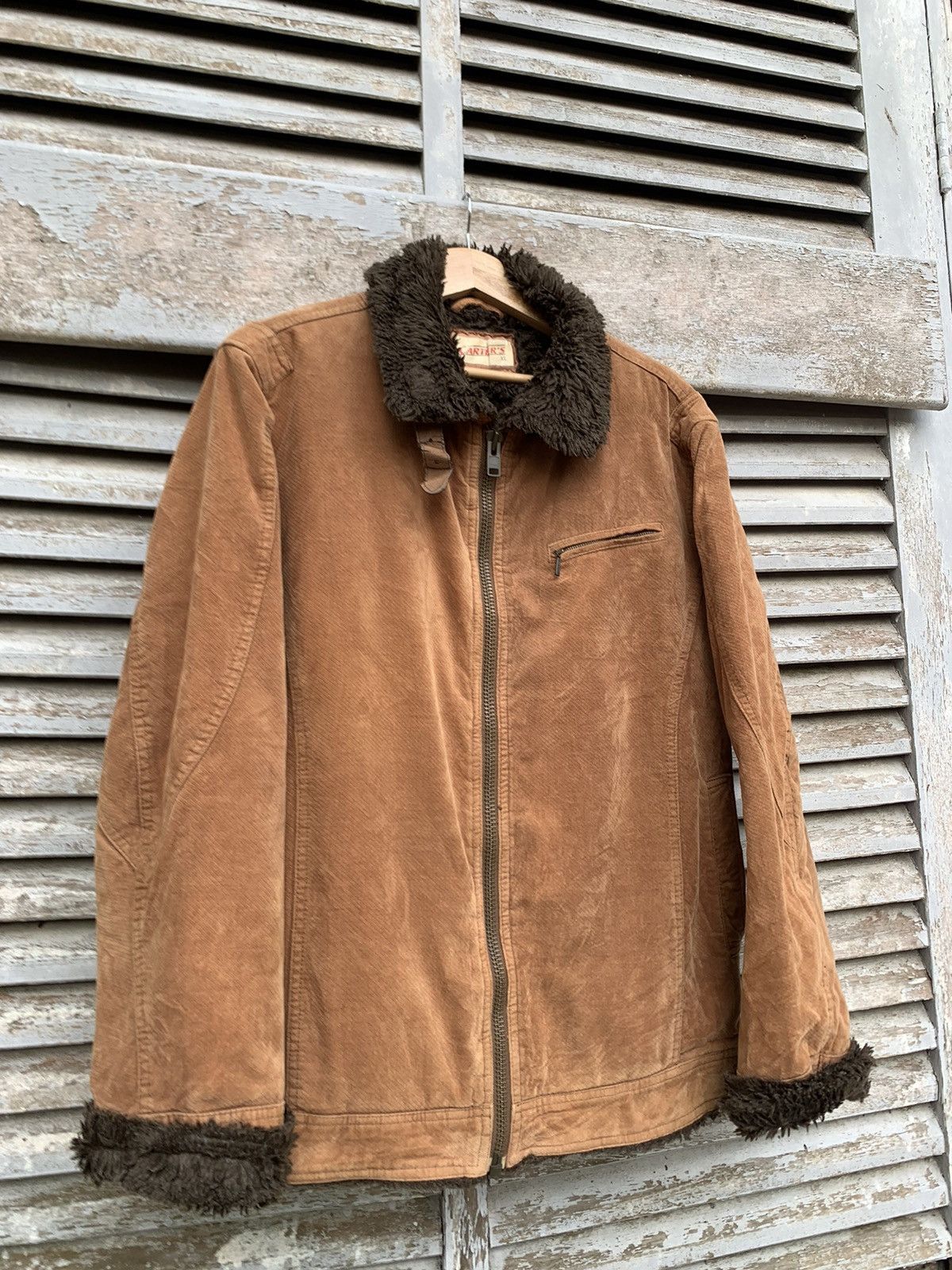 Vintage 👹Carters Fur Lined Detroit Style Jacket Size US XL / EU 56 / 4 - 5 Thumbnail
