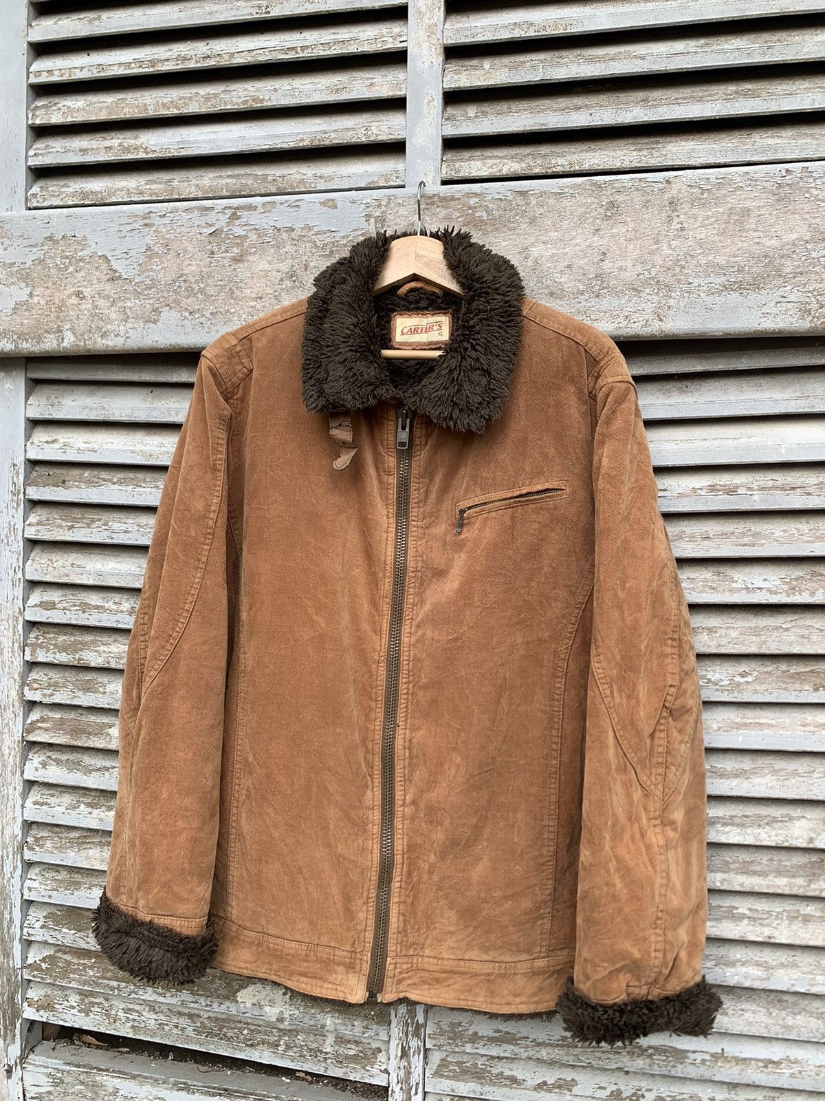 Vintage 👹Carters Fur Lined Detroit Style Jacket Size US XL / EU 56 / 4 - 2 Thumbnail