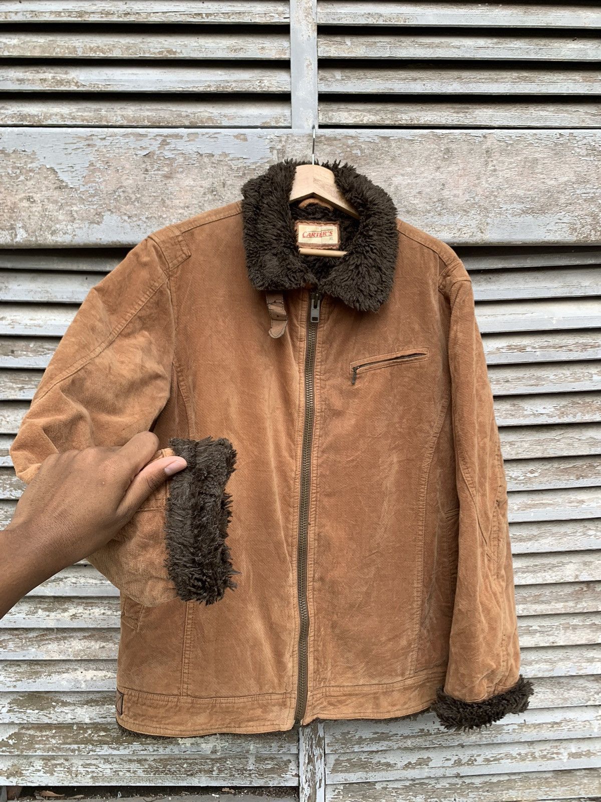 Vintage 👹Carters Fur Lined Detroit Style Jacket Size US XL / EU 56 / 4 - 7 Thumbnail