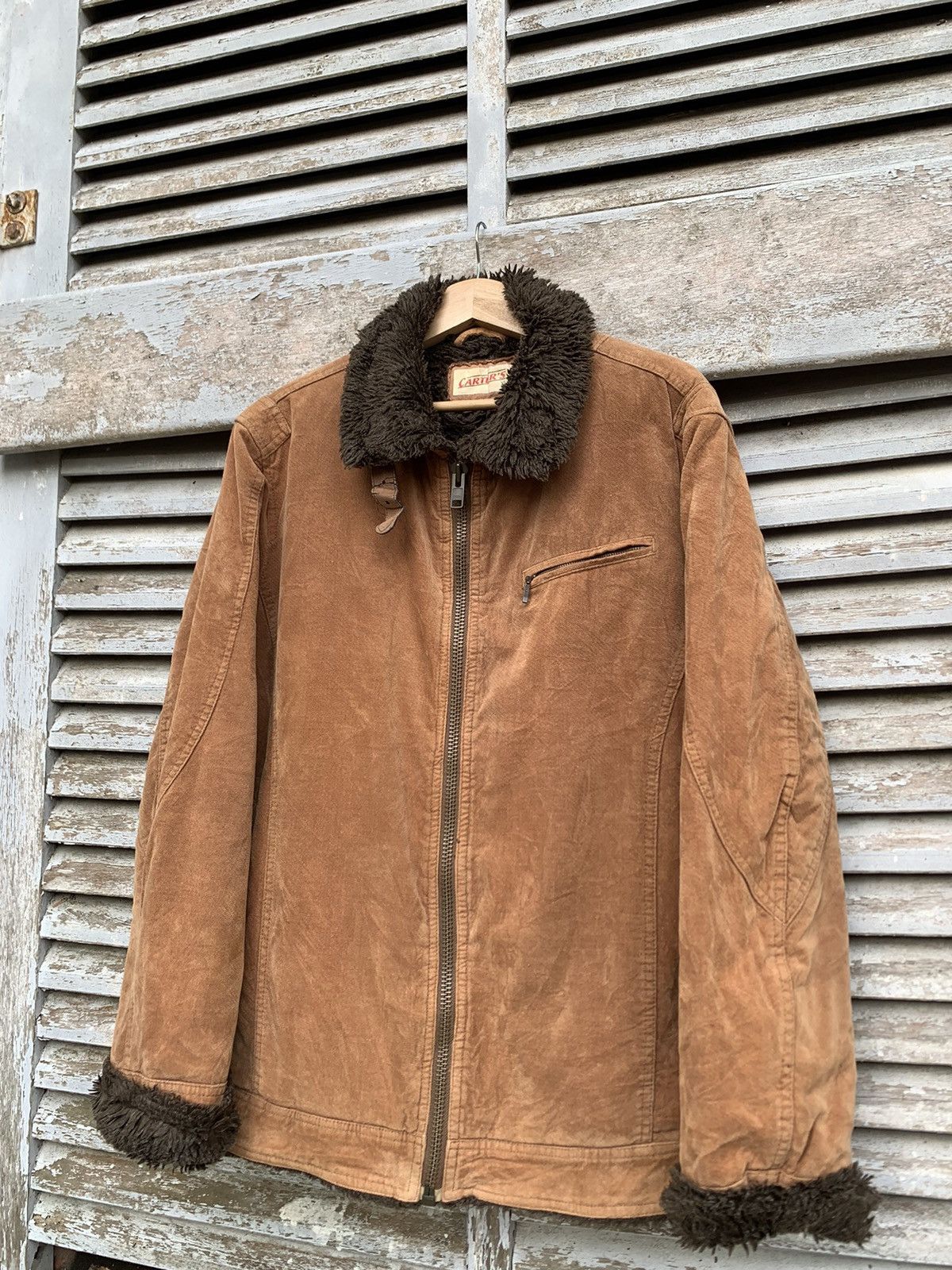 Vintage 👹Carters Fur Lined Detroit Style Jacket Size US XL / EU 56 / 4 - 4 Thumbnail