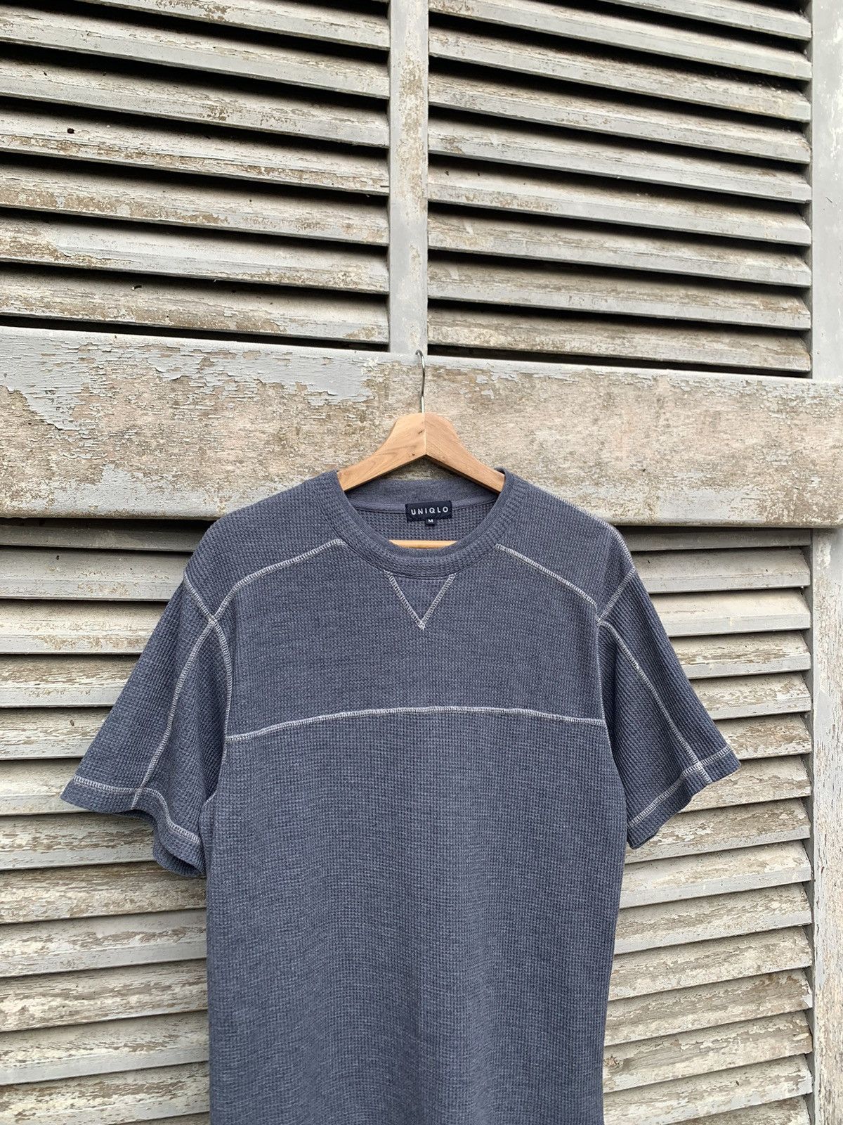 Vintage VINTAGE UNIQLO KNIT FABRIC TSHIRT Size US M / EU 48-50 / 2 - 4 Thumbnail