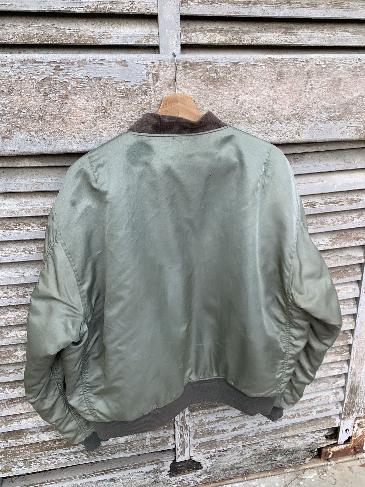 Vintage 🪖Vintage THRASHED MA-1 Man Intermediate Bomber Jacket Size US L / EU 52-54 / 3 - 10 Thumbnail