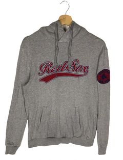 MLB Men's Nike Boston Red Sox Pullover Hoodie - Green/Grey