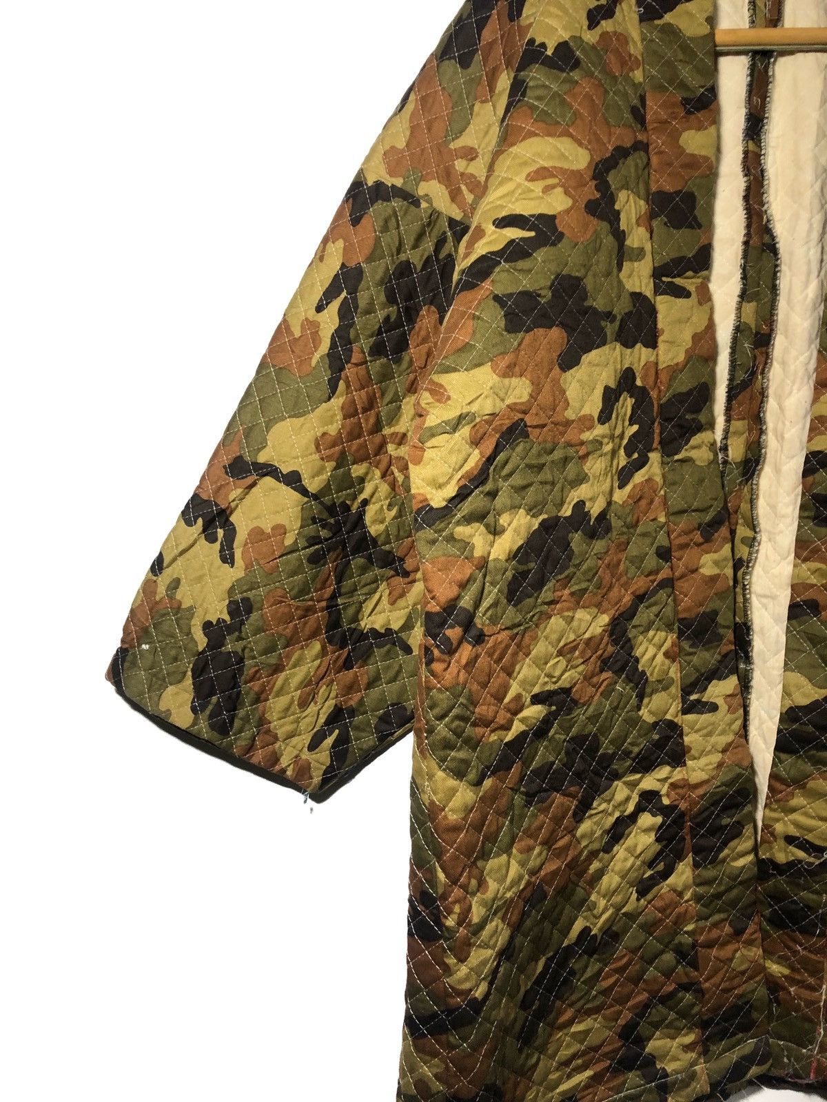 Japanese Brand Traditional Hanten Kimono Jacket Camoflauge Quilted Padded Size US M / EU 48-50 / 2 - 5 Thumbnail