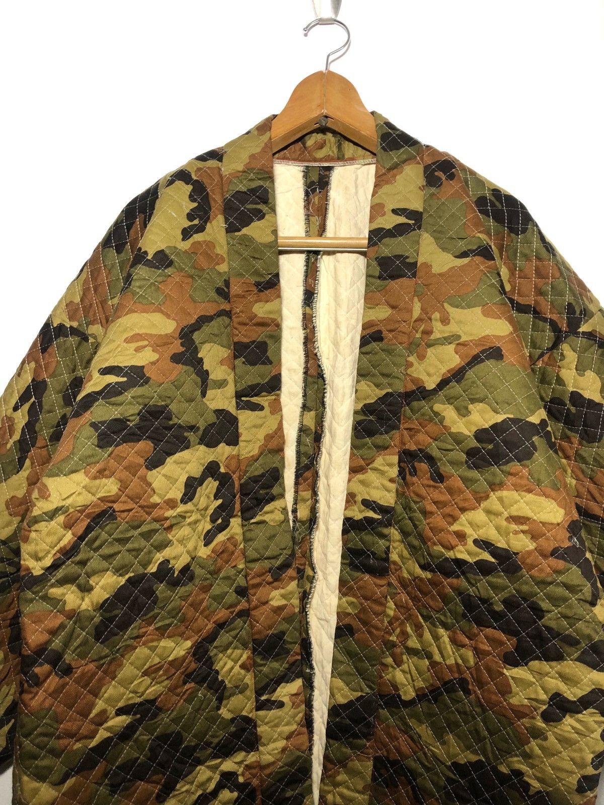 Japanese Brand Traditional Hanten Kimono Jacket Camoflauge Quilted Padded Size US M / EU 48-50 / 2 - 4 Thumbnail