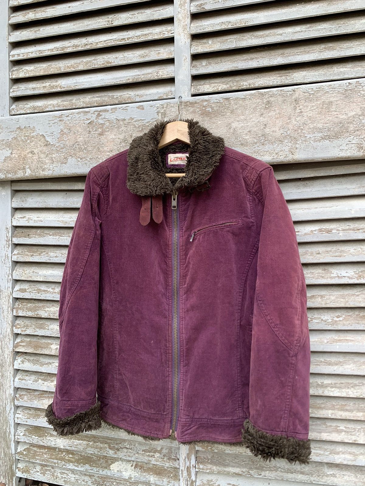 Vintage 👹Vintage Faded Carters Fur Lined Detroit Style Jacket Size US M / EU 48-50 / 2 - 1 Thumbnail