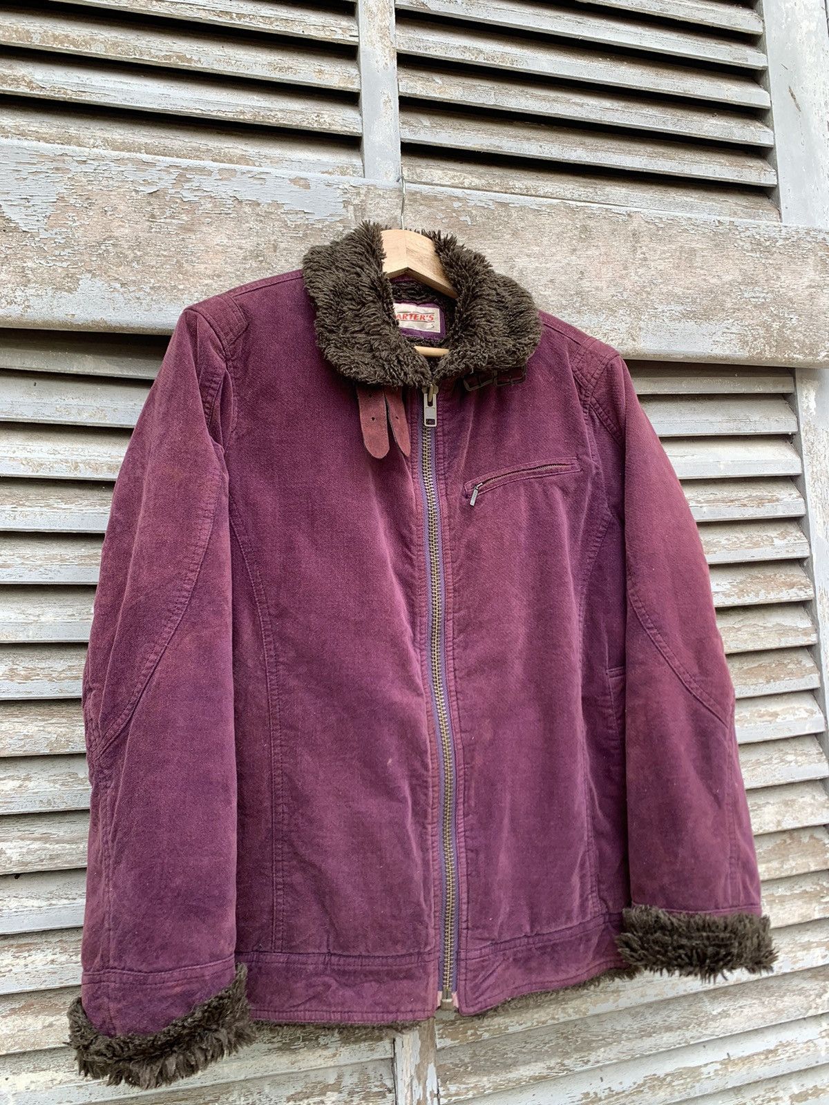 Vintage 👹Vintage Faded Carters Fur Lined Detroit Style Jacket Size US M / EU 48-50 / 2 - 5 Thumbnail