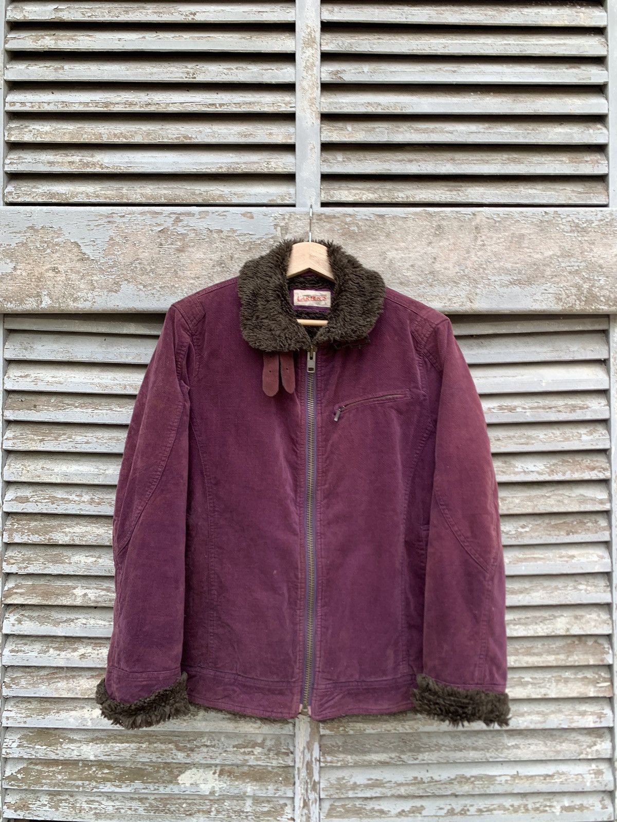 Vintage 👹Vintage Faded Carters Fur Lined Detroit Style Jacket Size US M / EU 48-50 / 2 - 2 Thumbnail