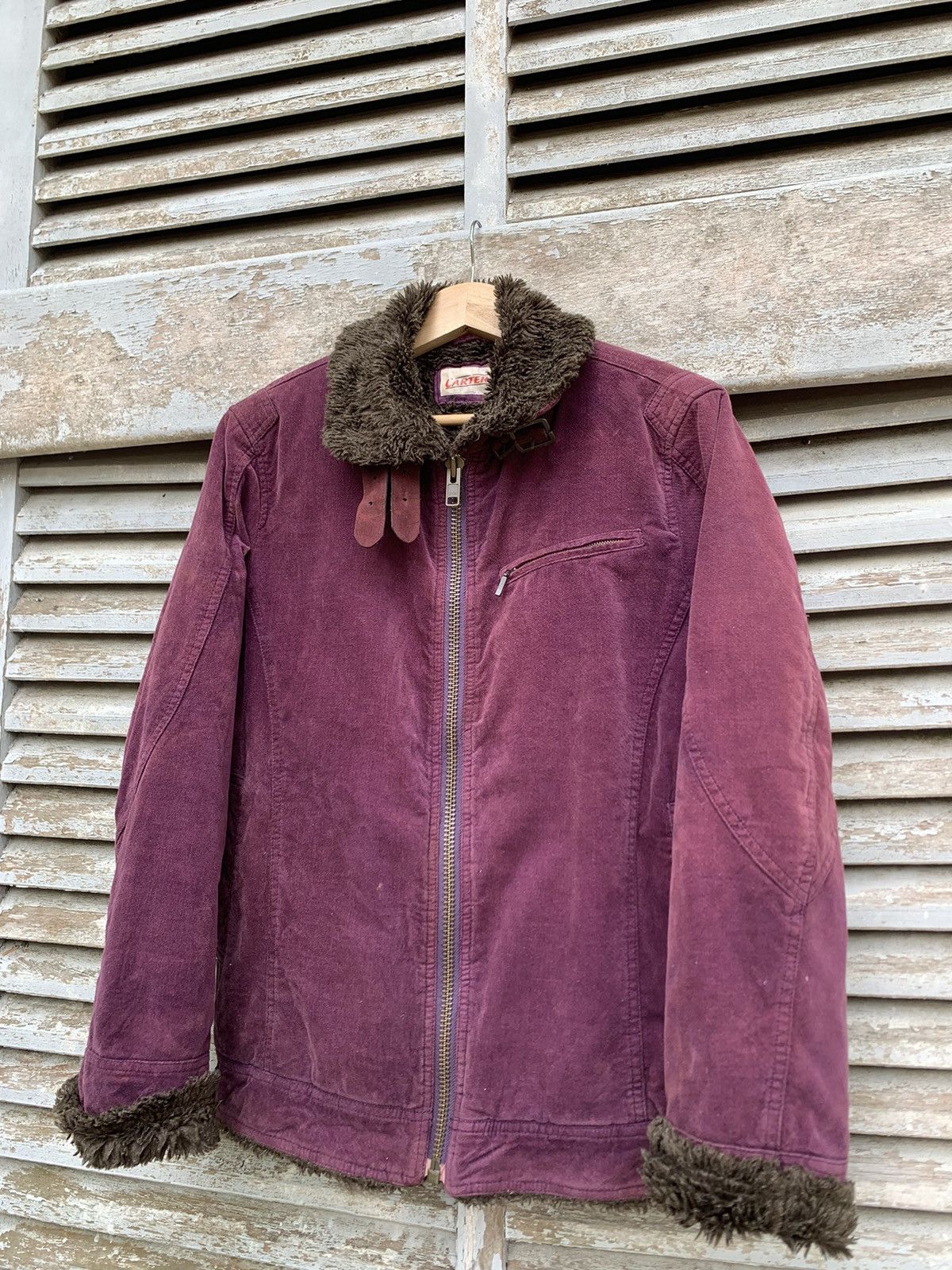 Vintage 👹Vintage Faded Carters Fur Lined Detroit Style Jacket Size US M / EU 48-50 / 2 - 4 Thumbnail