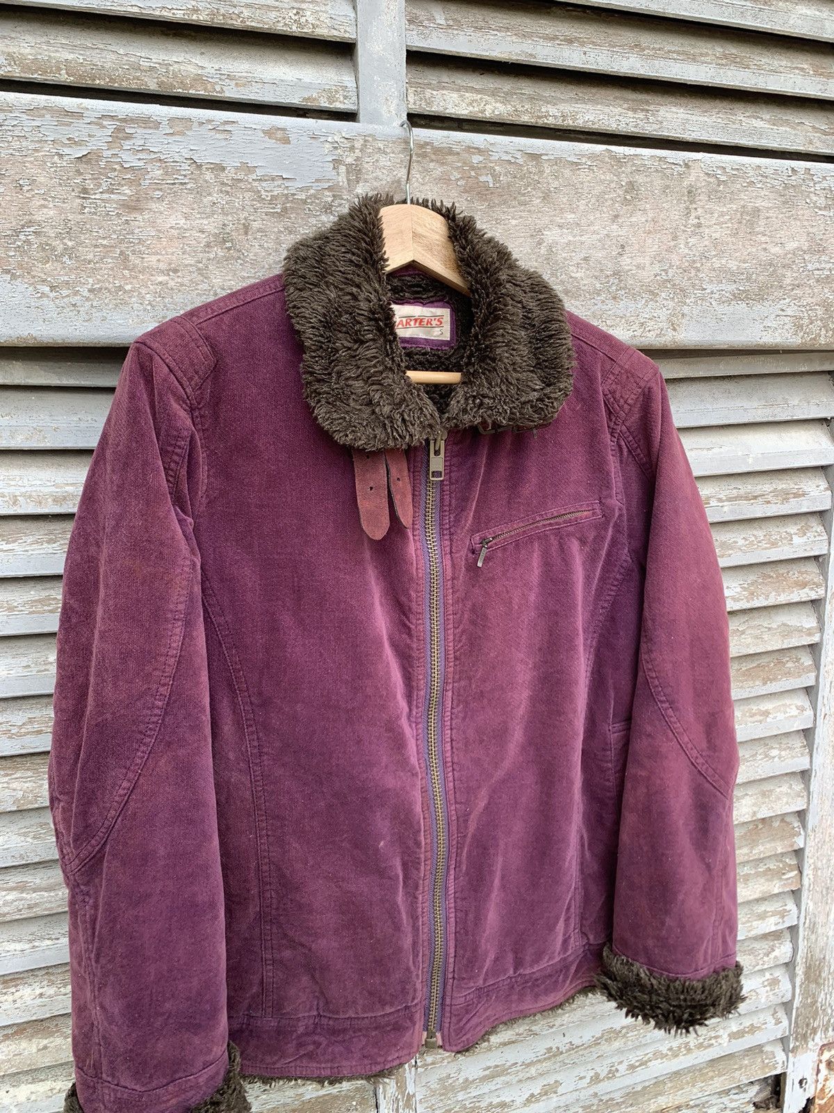Vintage 👹Vintage Faded Carters Fur Lined Detroit Style Jacket Size US M / EU 48-50 / 2 - 8 Thumbnail