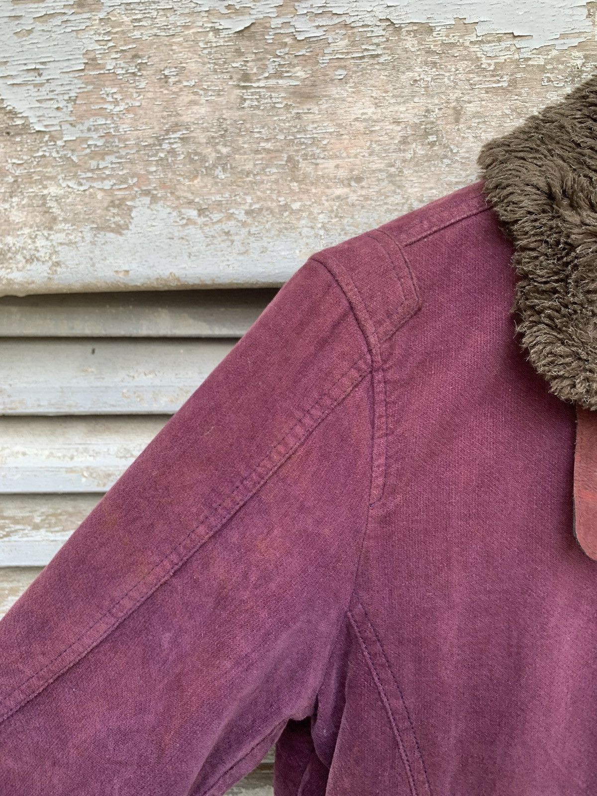 Vintage 👹Vintage Faded Carters Fur Lined Detroit Style Jacket Size US M / EU 48-50 / 2 - 14 Thumbnail