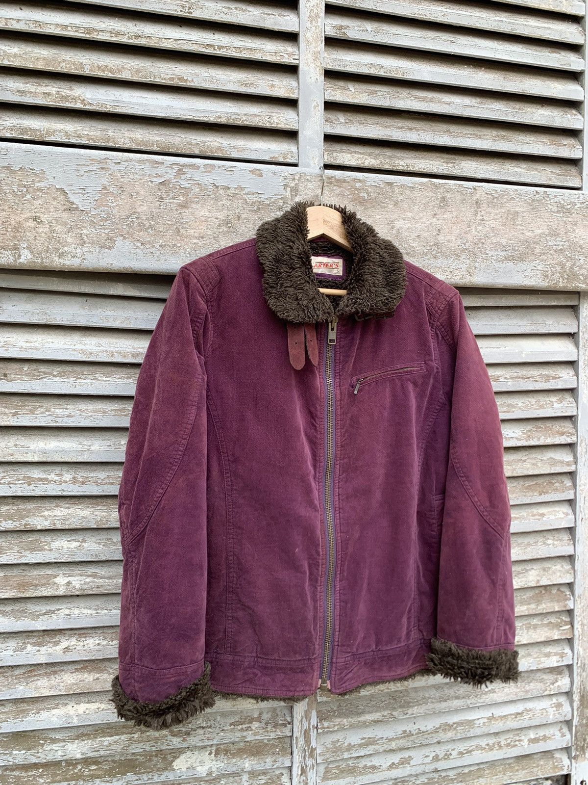 Vintage 👹Vintage Faded Carters Fur Lined Detroit Style Jacket Size US M / EU 48-50 / 2 - 7 Thumbnail