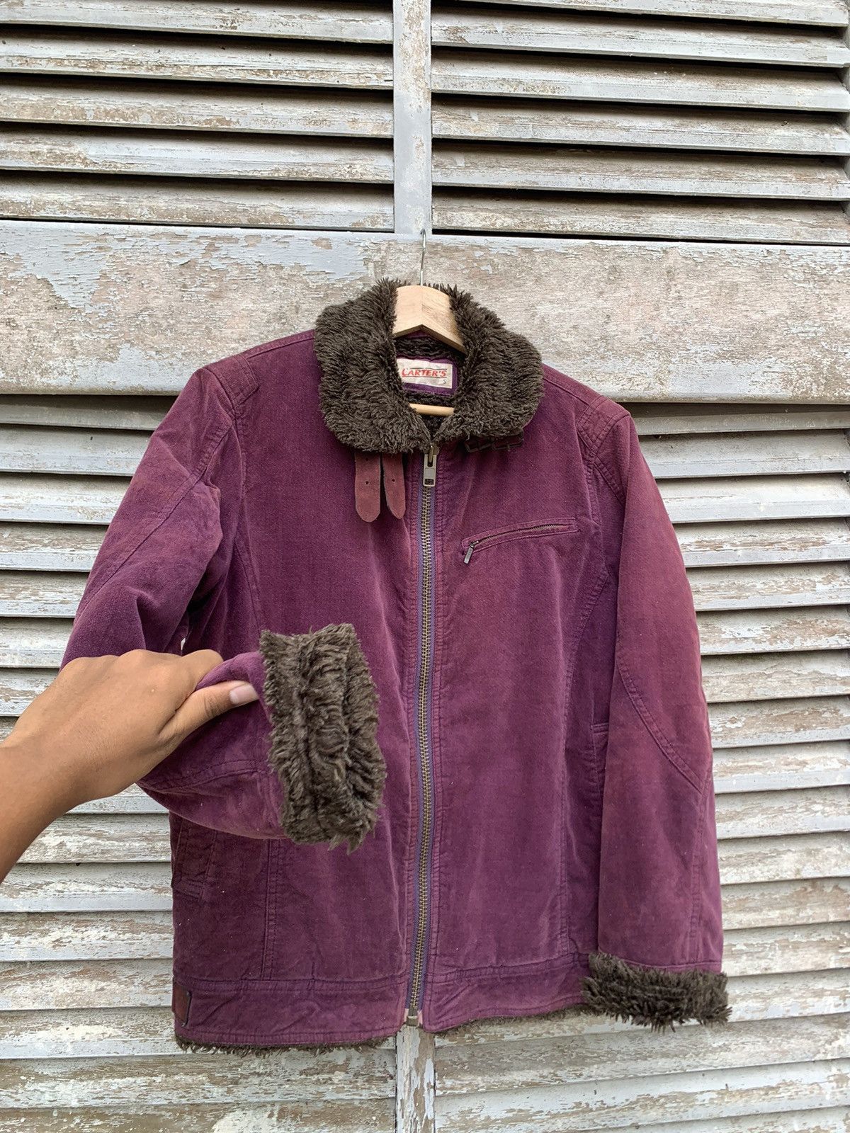 Vintage 👹Vintage Faded Carters Fur Lined Detroit Style Jacket Size US M / EU 48-50 / 2 - 9 Thumbnail
