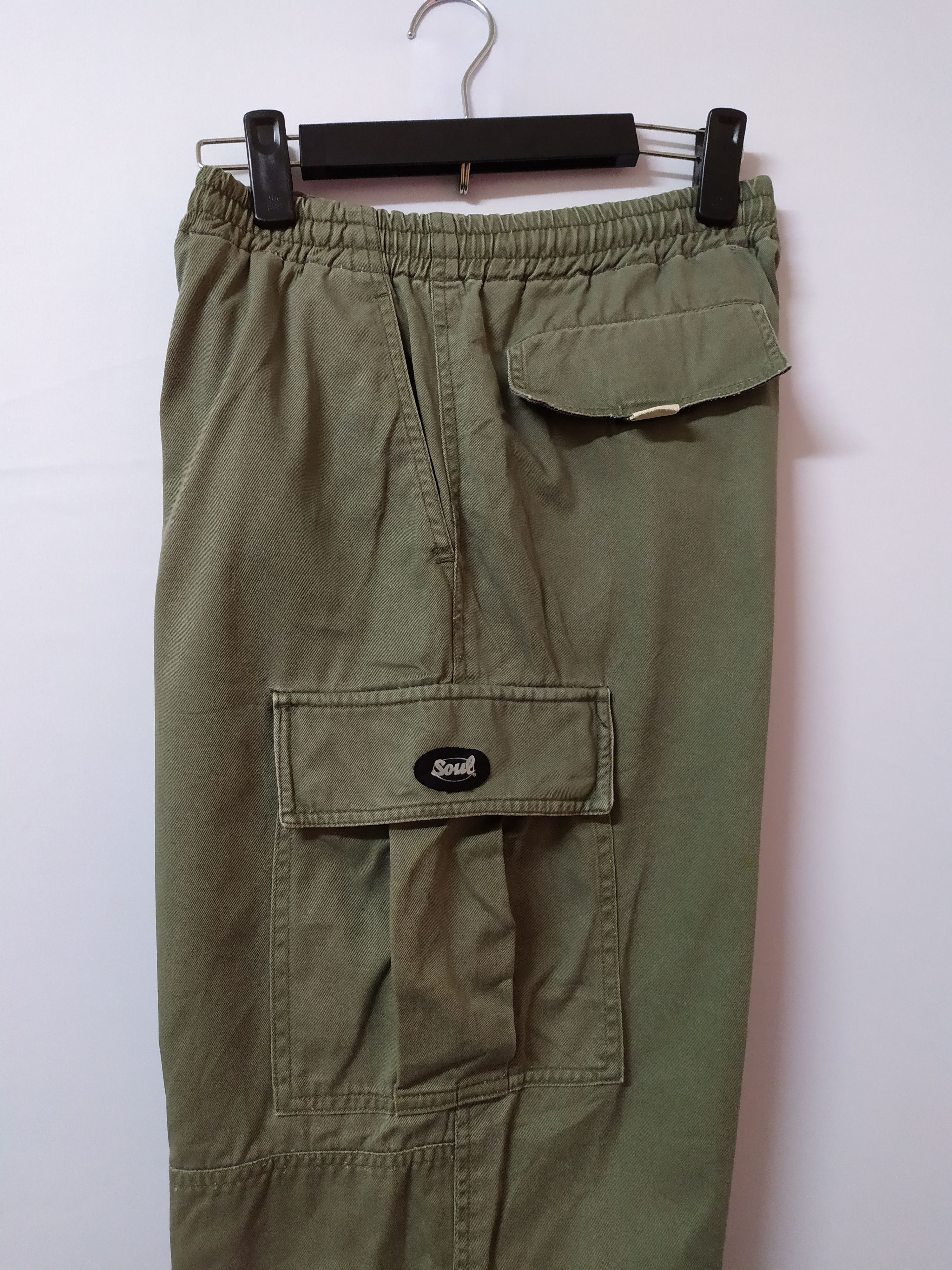 Japanese Brand SOUL JAPAN SPRING WAIST FADED CARGO PANTS MULTIPOCKET Size US 30 / EU 46 - 11 Thumbnail