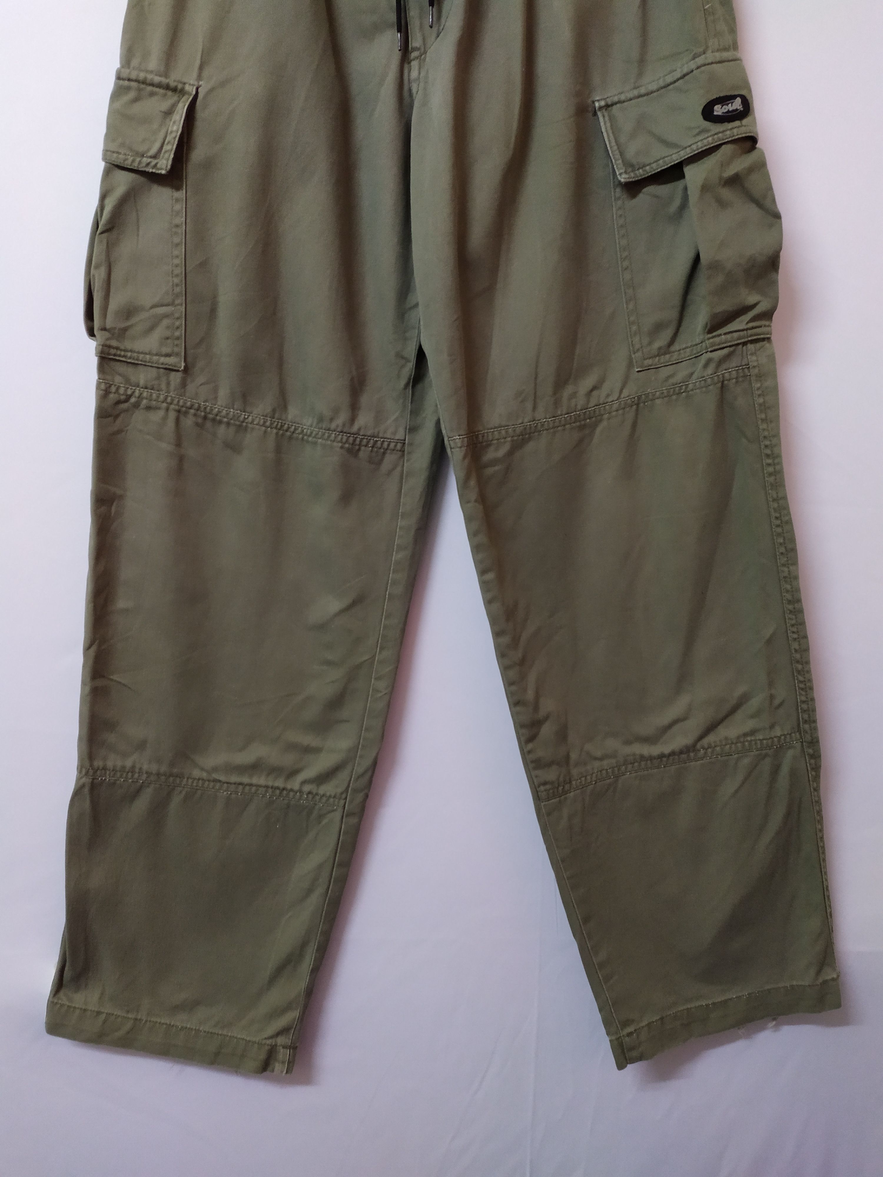 Japanese Brand SOUL JAPAN SPRING WAIST FADED CARGO PANTS MULTIPOCKET Size US 30 / EU 46 - 4 Thumbnail