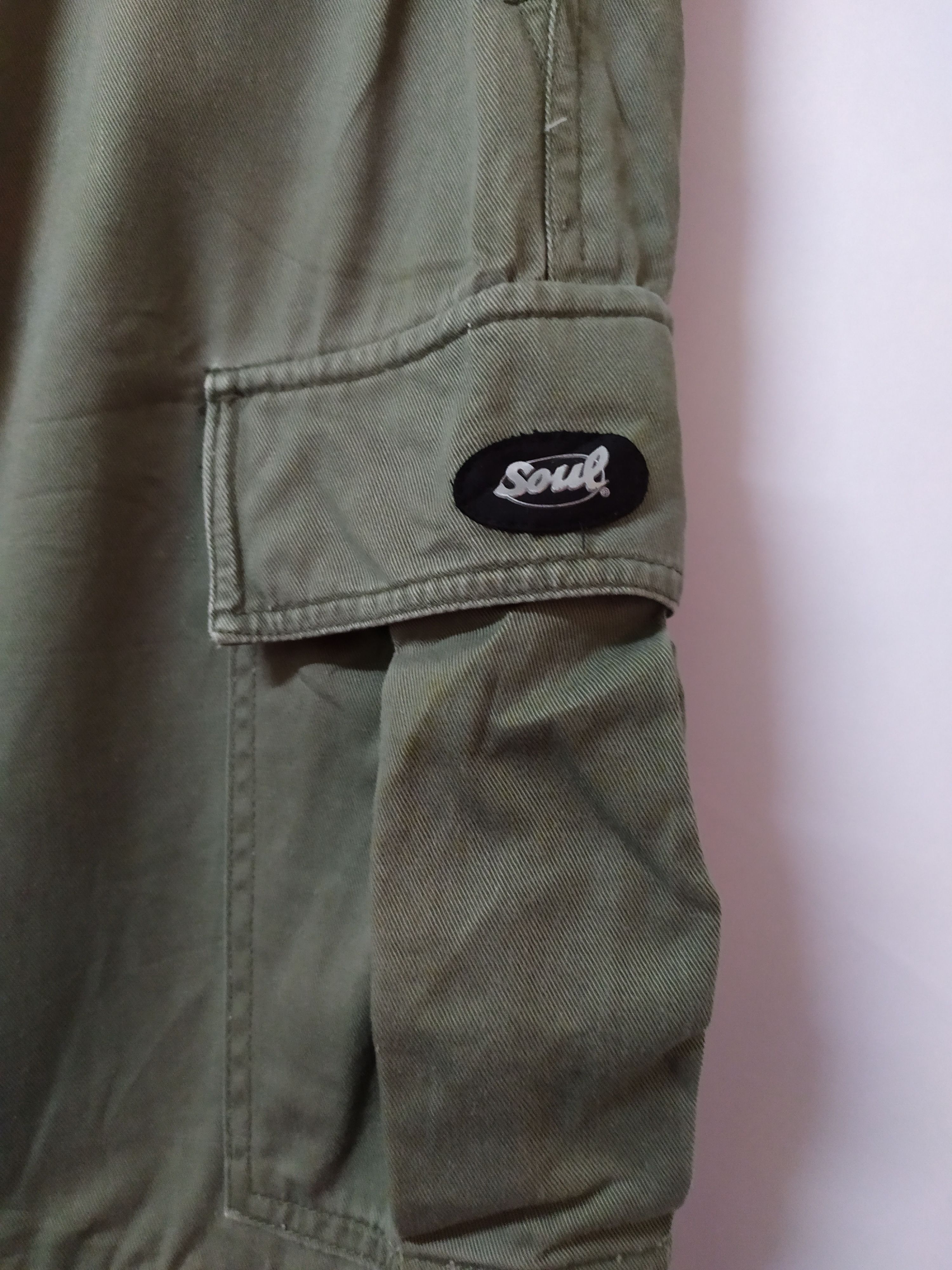 Japanese Brand SOUL JAPAN SPRING WAIST FADED CARGO PANTS MULTIPOCKET Size US 30 / EU 46 - 6 Thumbnail