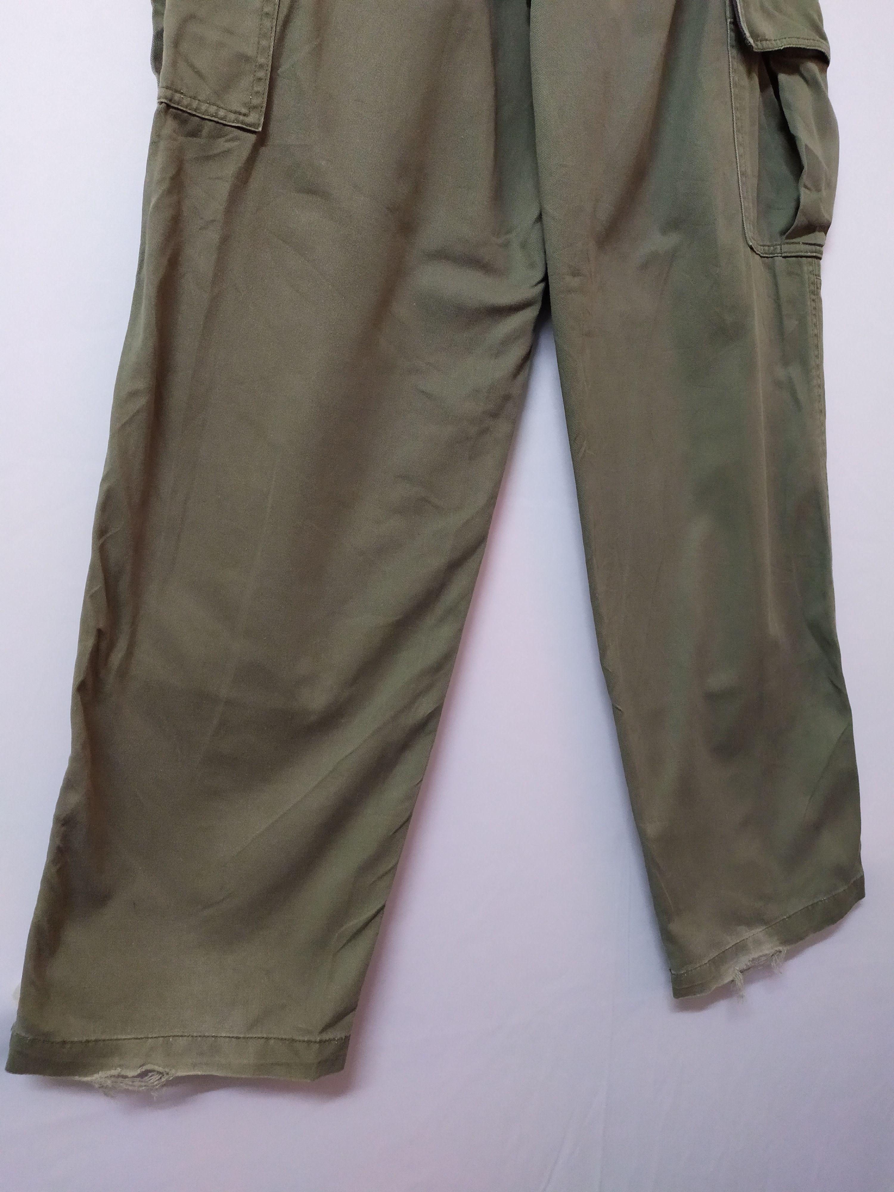 Japanese Brand SOUL JAPAN SPRING WAIST FADED CARGO PANTS MULTIPOCKET Size US 30 / EU 46 - 9 Thumbnail