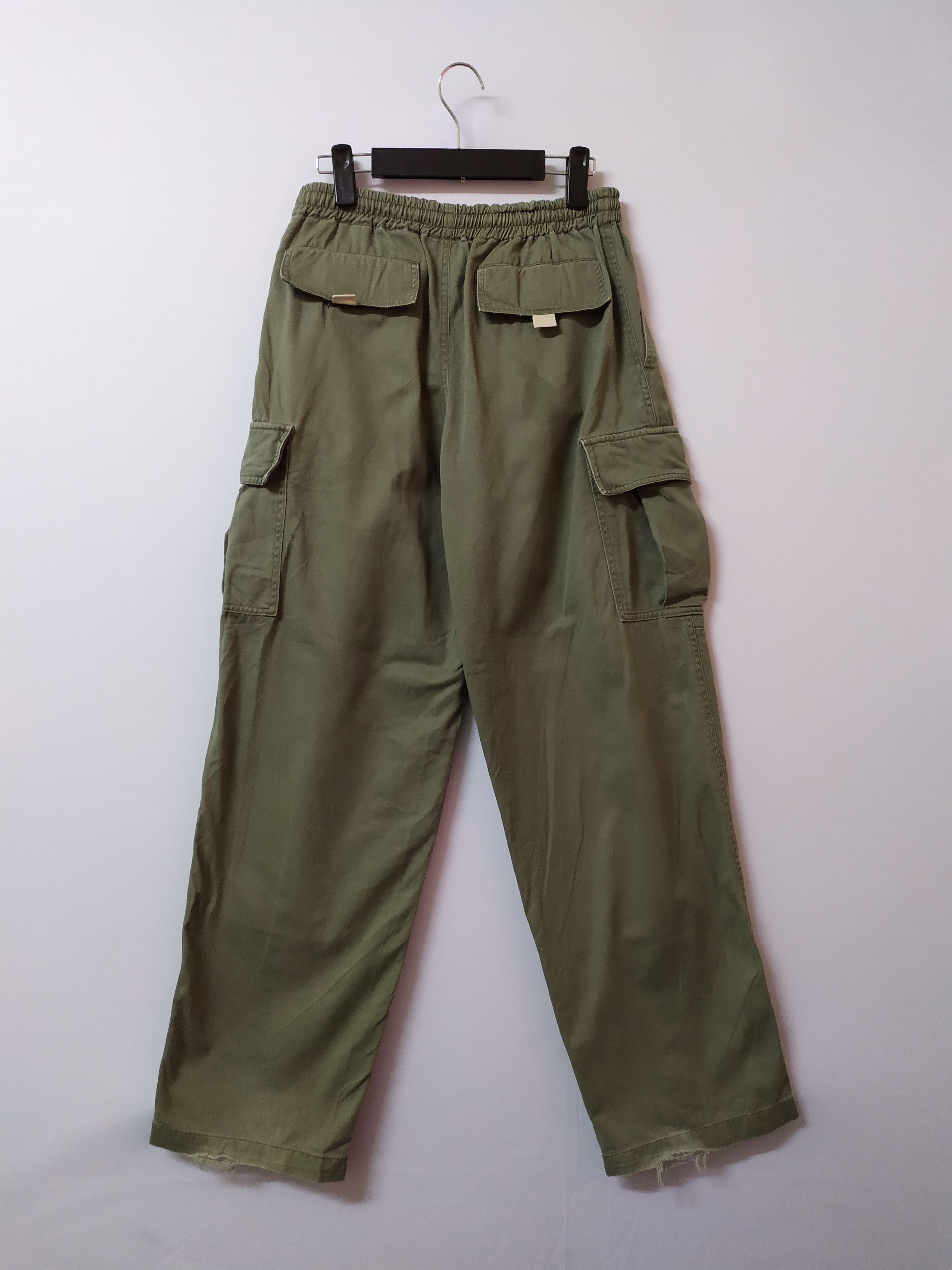 Japanese Brand SOUL JAPAN SPRING WAIST FADED CARGO PANTS MULTIPOCKET Size US 30 / EU 46 - 8 Thumbnail