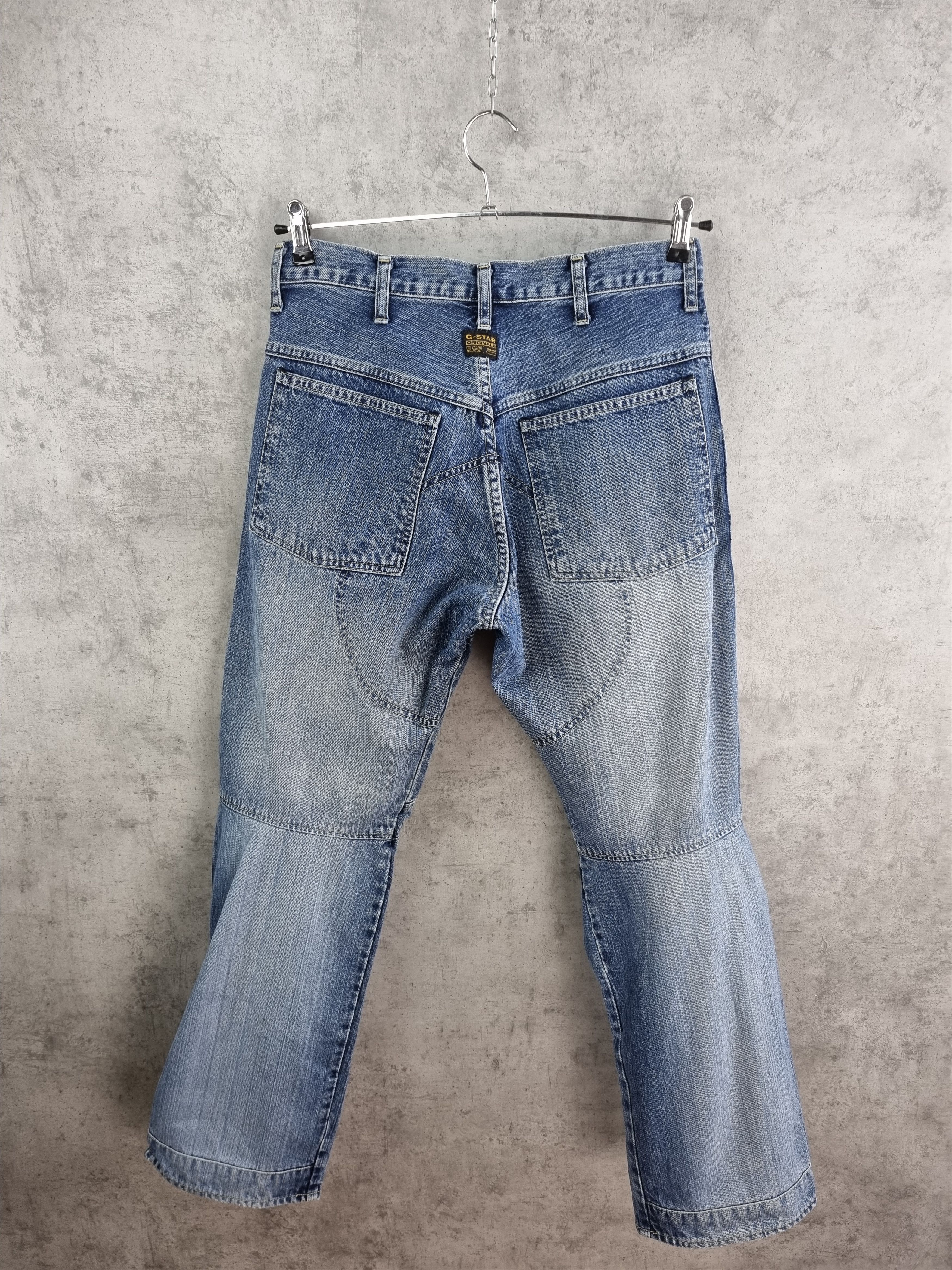 G-Star × Vintage 90s GSTAR Double Knee Shortcut Elwood Raw Denim Jeans Size US 31 - 6 Thumbnail