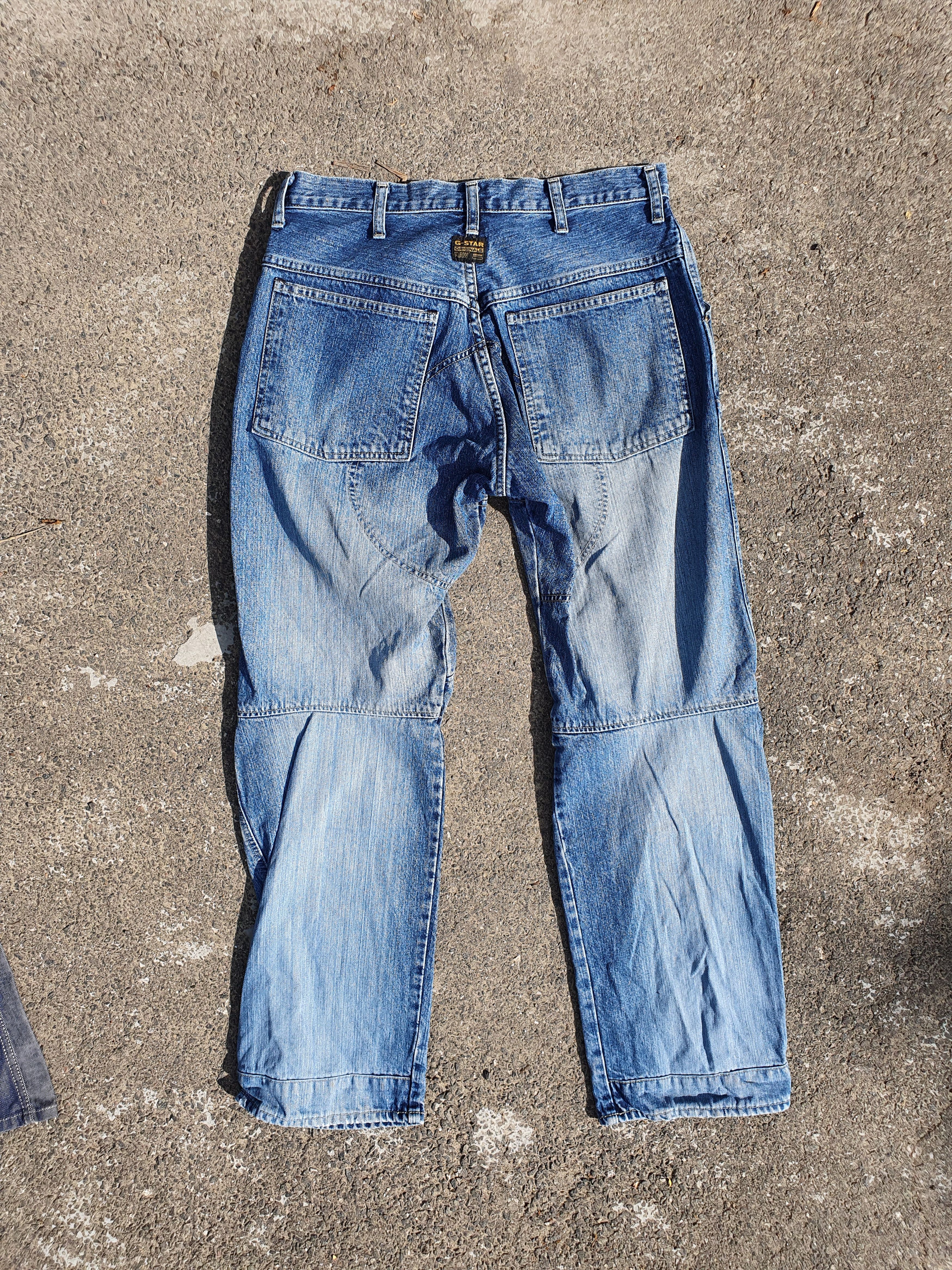 G-Star × Vintage 90s GSTAR Double Knee Shortcut Elwood Raw Denim Jeans Size US 31 - 8 Thumbnail