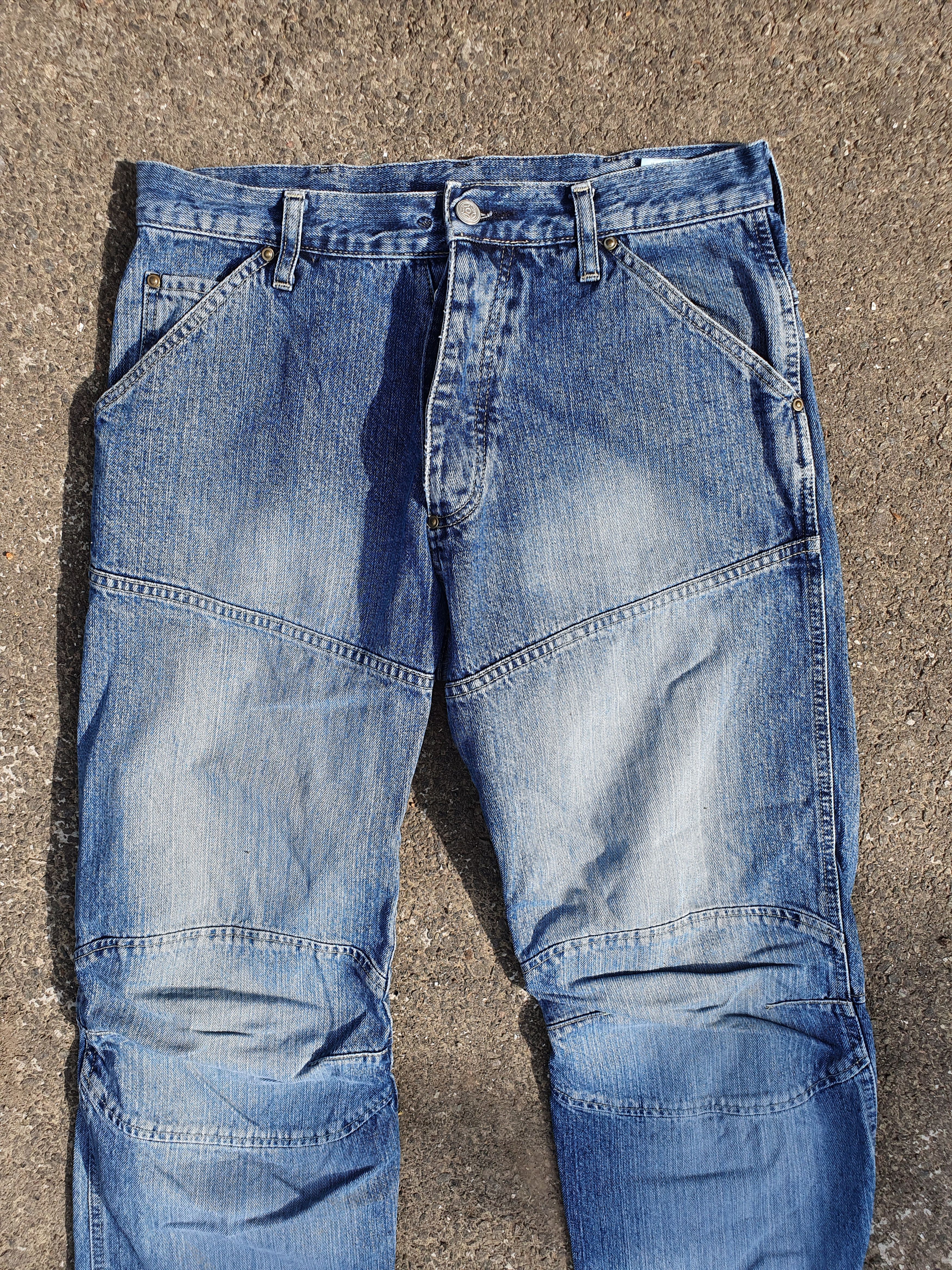 G-Star × Vintage 90s GSTAR Double Knee Shortcut Elwood Raw Denim Jeans Size US 31 - 9 Thumbnail