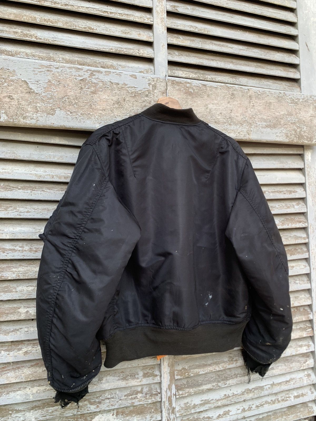 Vintage 👹Vintage THRASHED MA-1 Man Intermediate Bomber Jacket Size US M / EU 48-50 / 2 - 8 Thumbnail