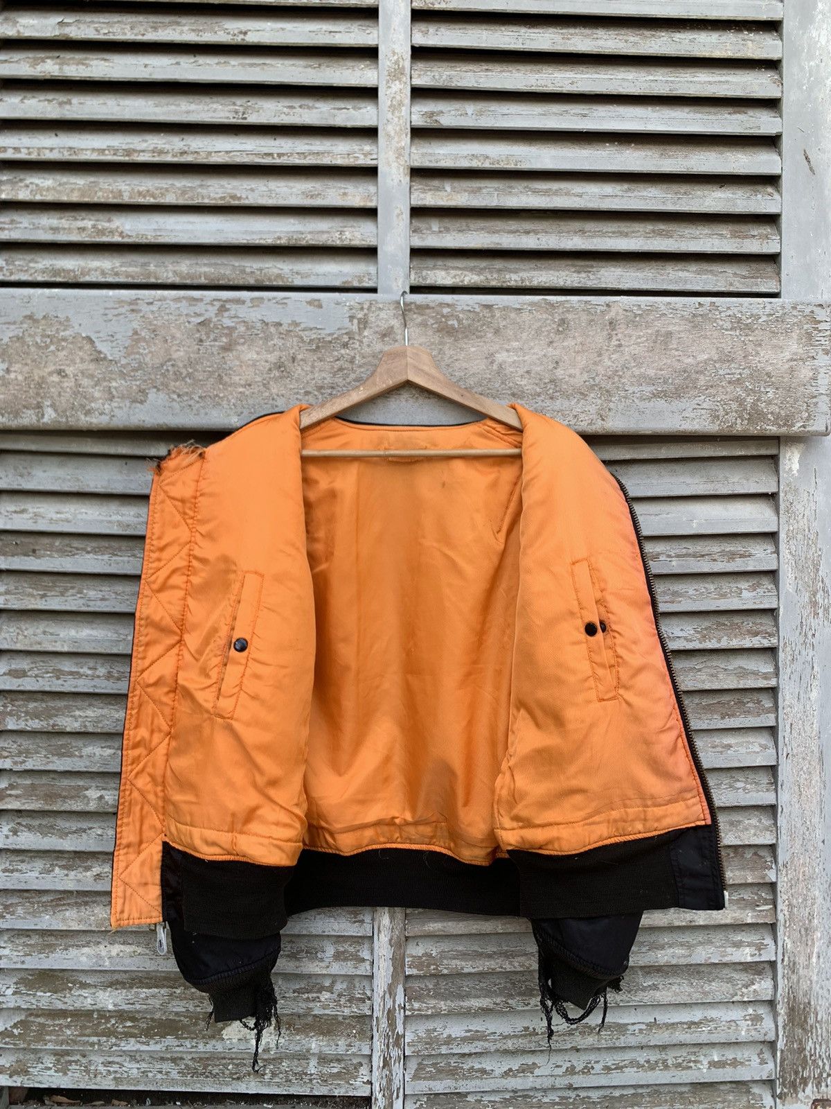 Vintage 👹Vintage THRASHED MA-1 Man Intermediate Bomber Jacket Size US M / EU 48-50 / 2 - 6 Thumbnail