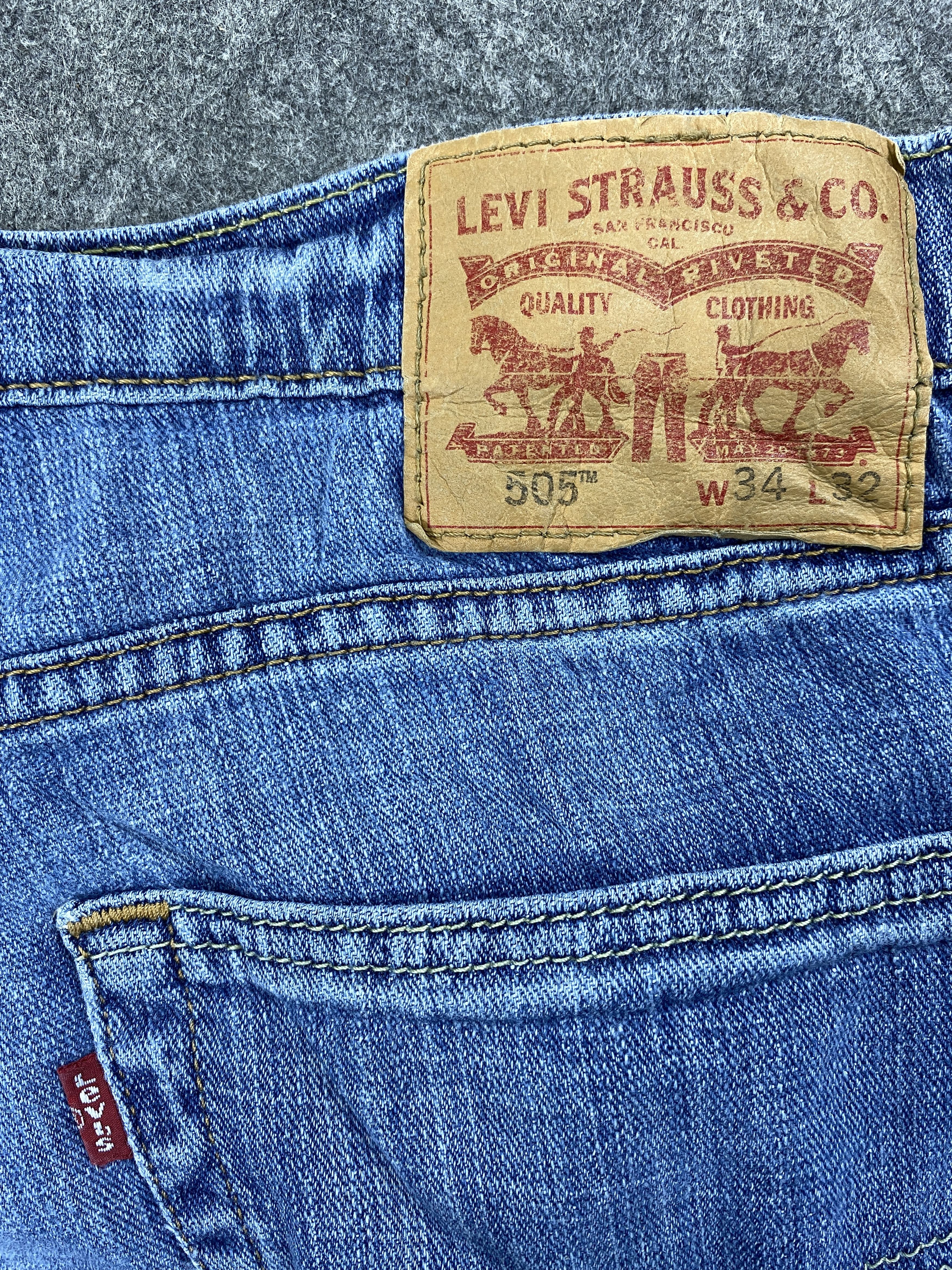 Levi's Blue Levi's 505 Jeans 34x31 Denim -SJ108 Size US 34 / EU 50 - 9 Thumbnail